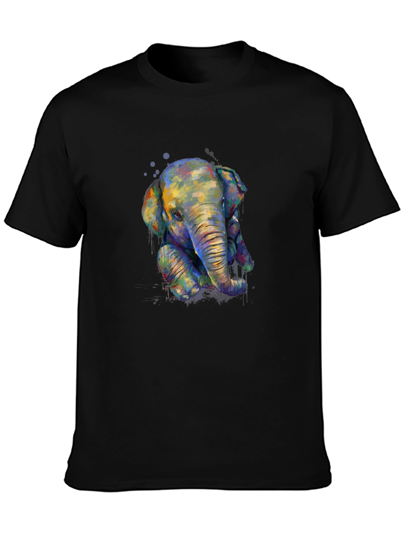 Elephant Graphic Print T-Shirt - Casual Style