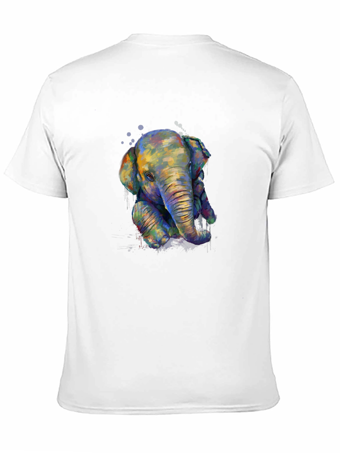 Elephant Graphic Print T-Shirt - Casual Style