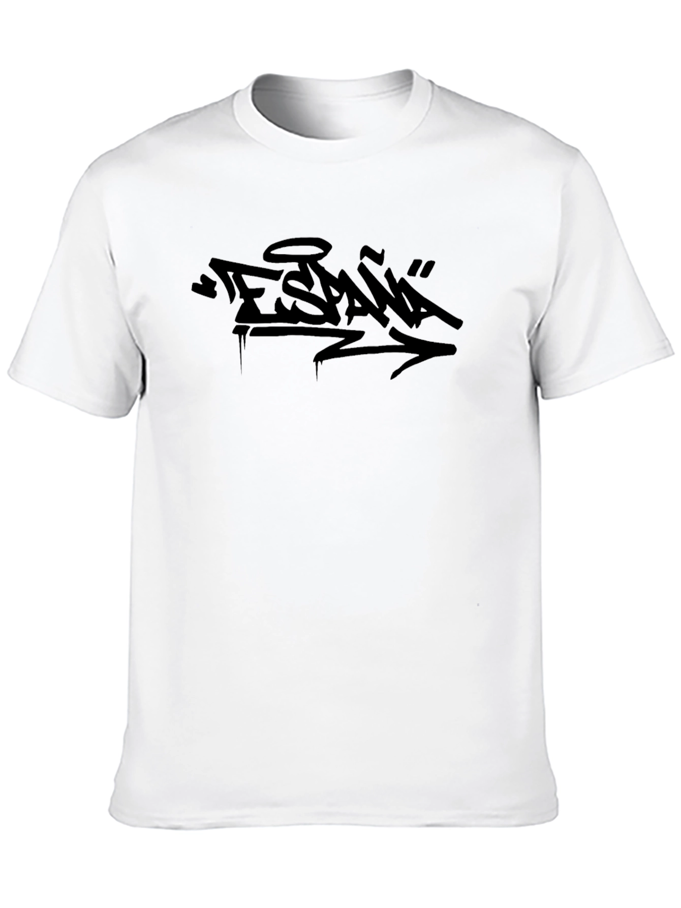 Urban Graffiti Style Black T-Shirt
