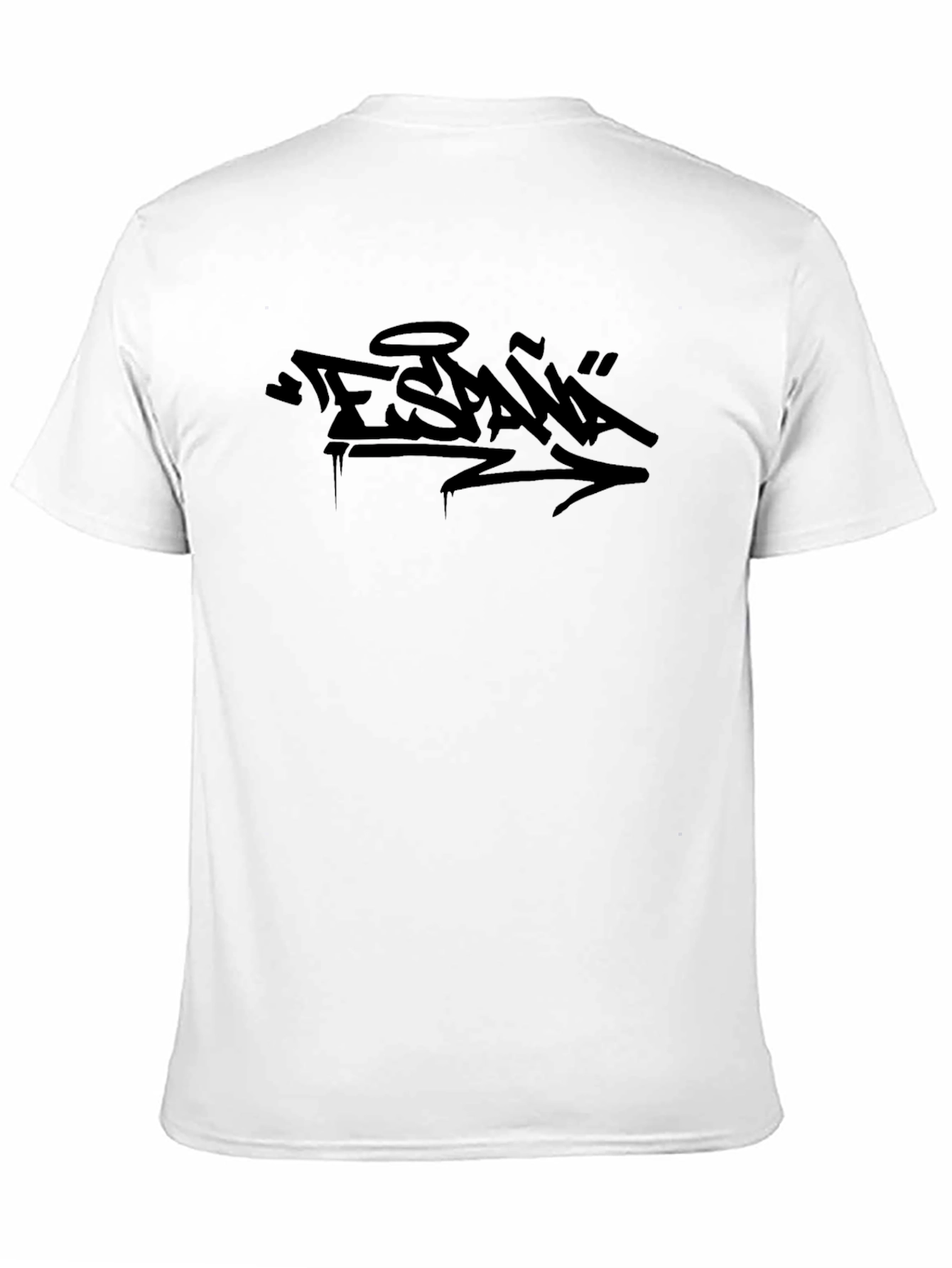 Urban Graffiti Style Black T-Shirt