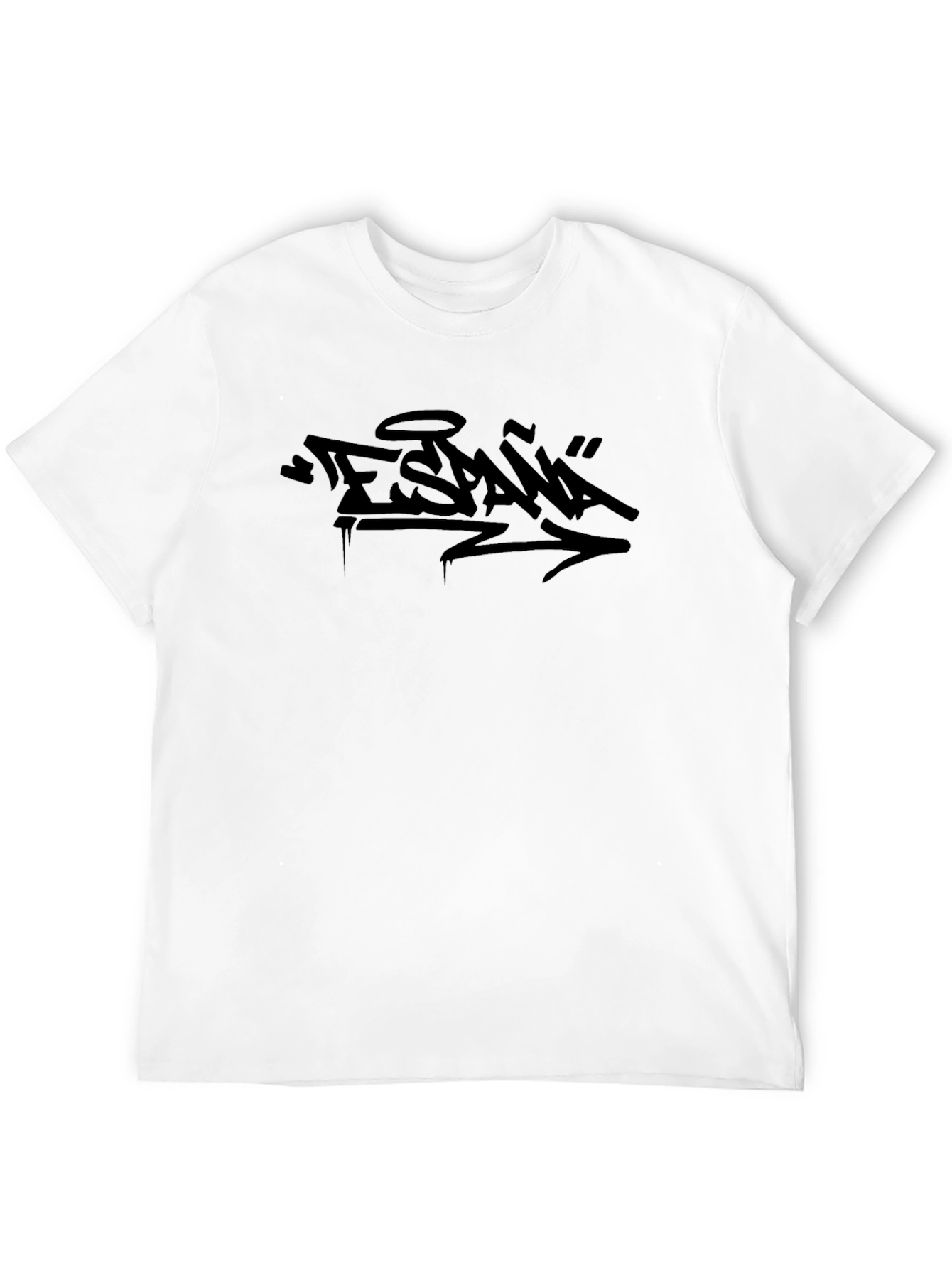 Urban Graffiti Style Black T-Shirt