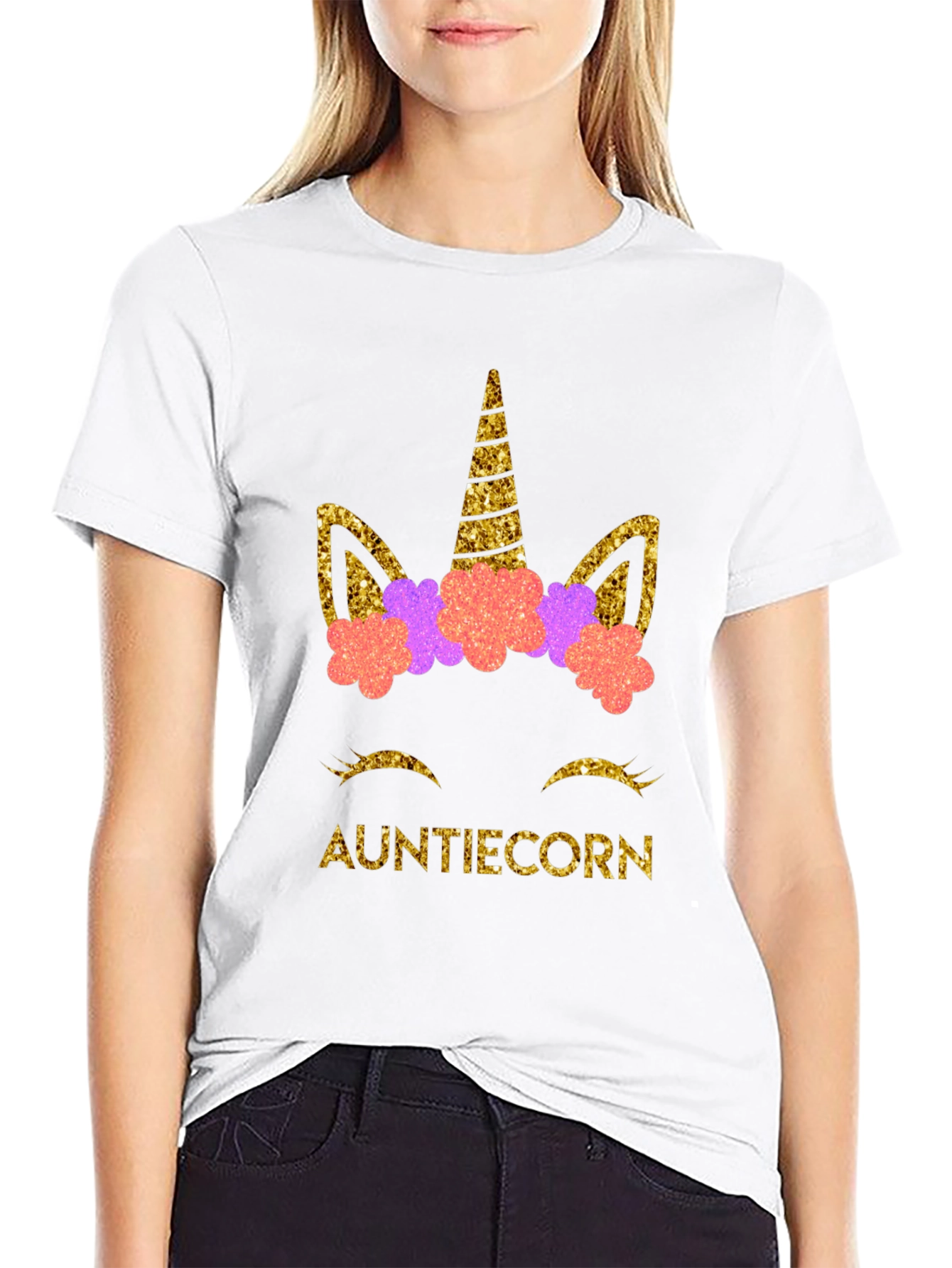 Auntiecorn T-Shirt - Magical Aunt Gift