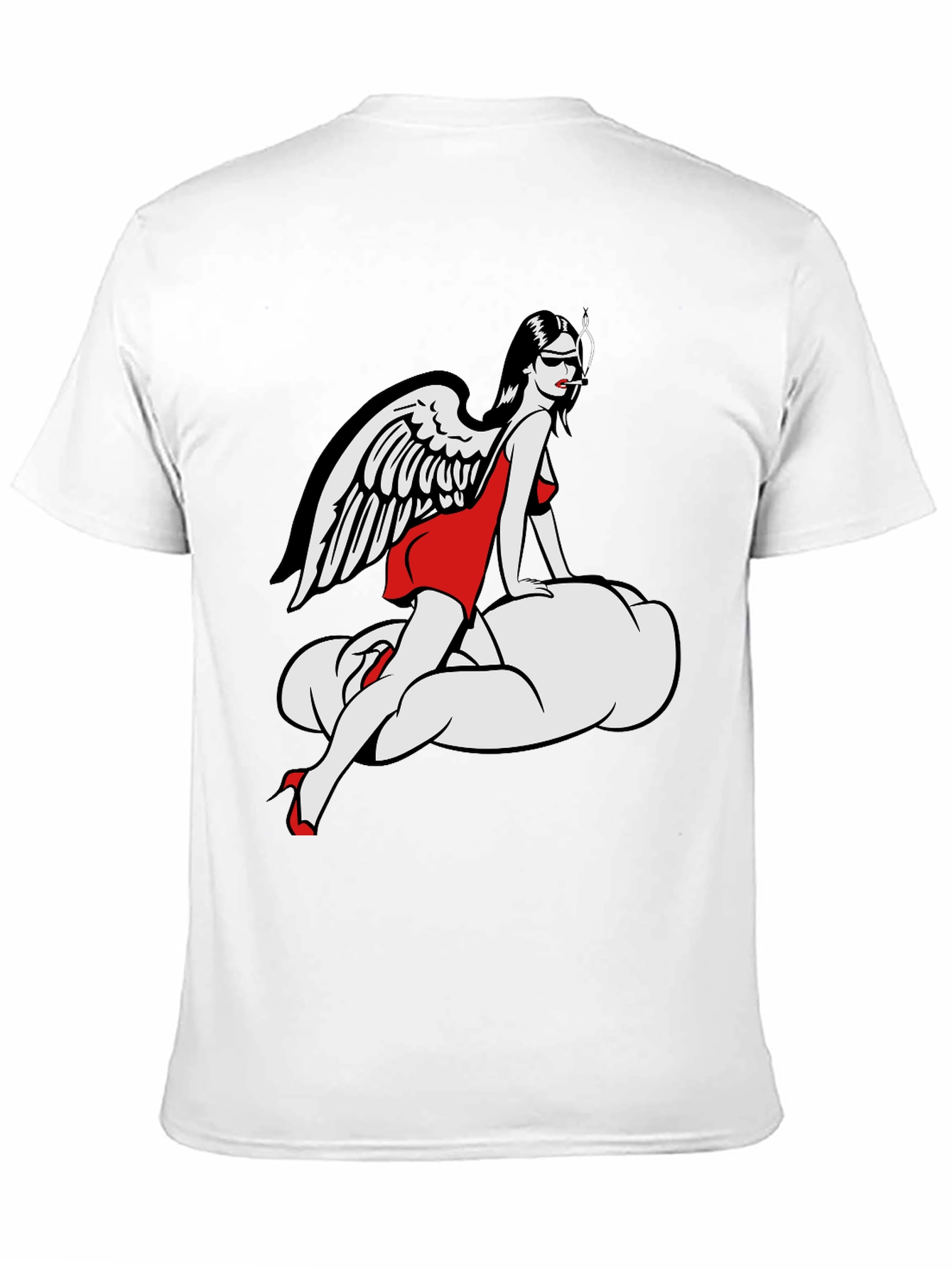 Angel on Cloud T-Shirt - Unique Graphic Tee