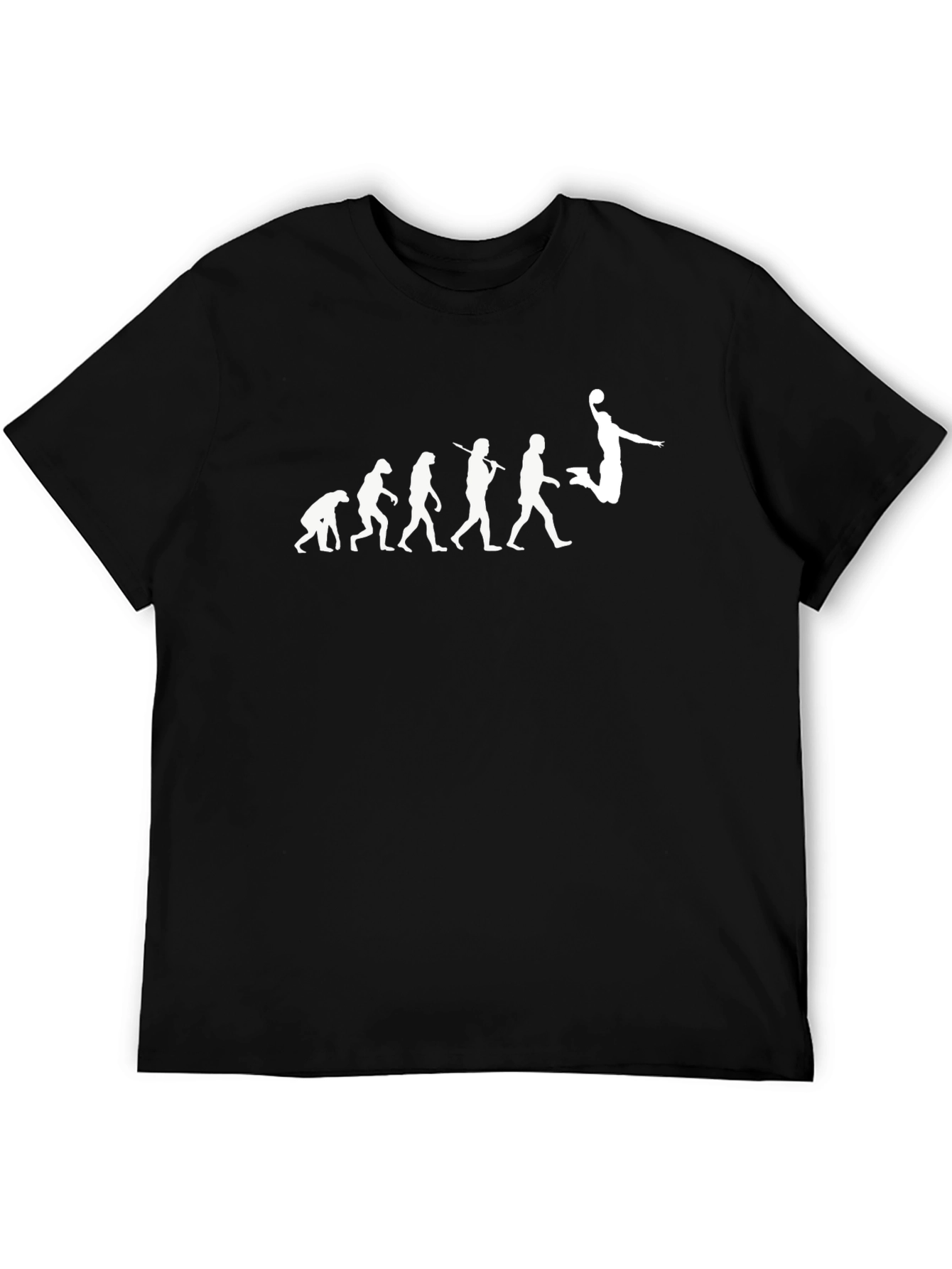 Evolution of Basketball Black T-Shirt