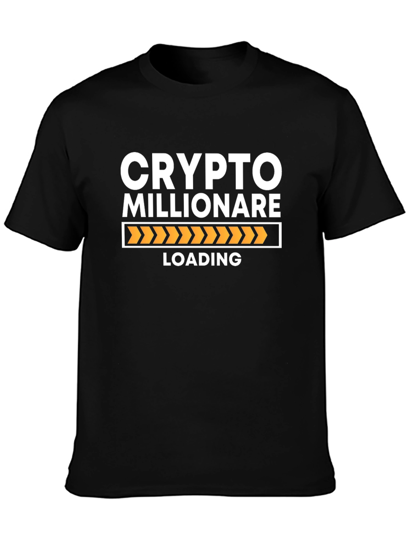 Crypto Millionaire Loading - Black T-Shirt