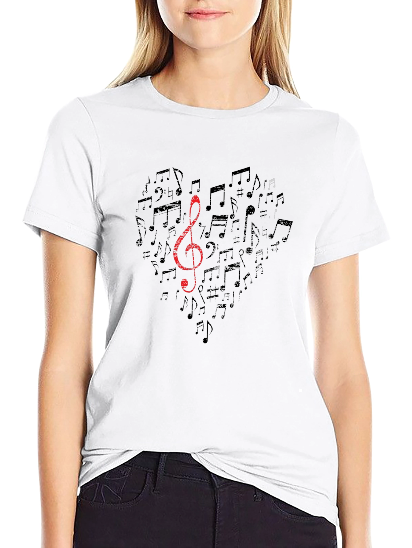 Musical Heart T-Shirt - Mens Graphic Tee