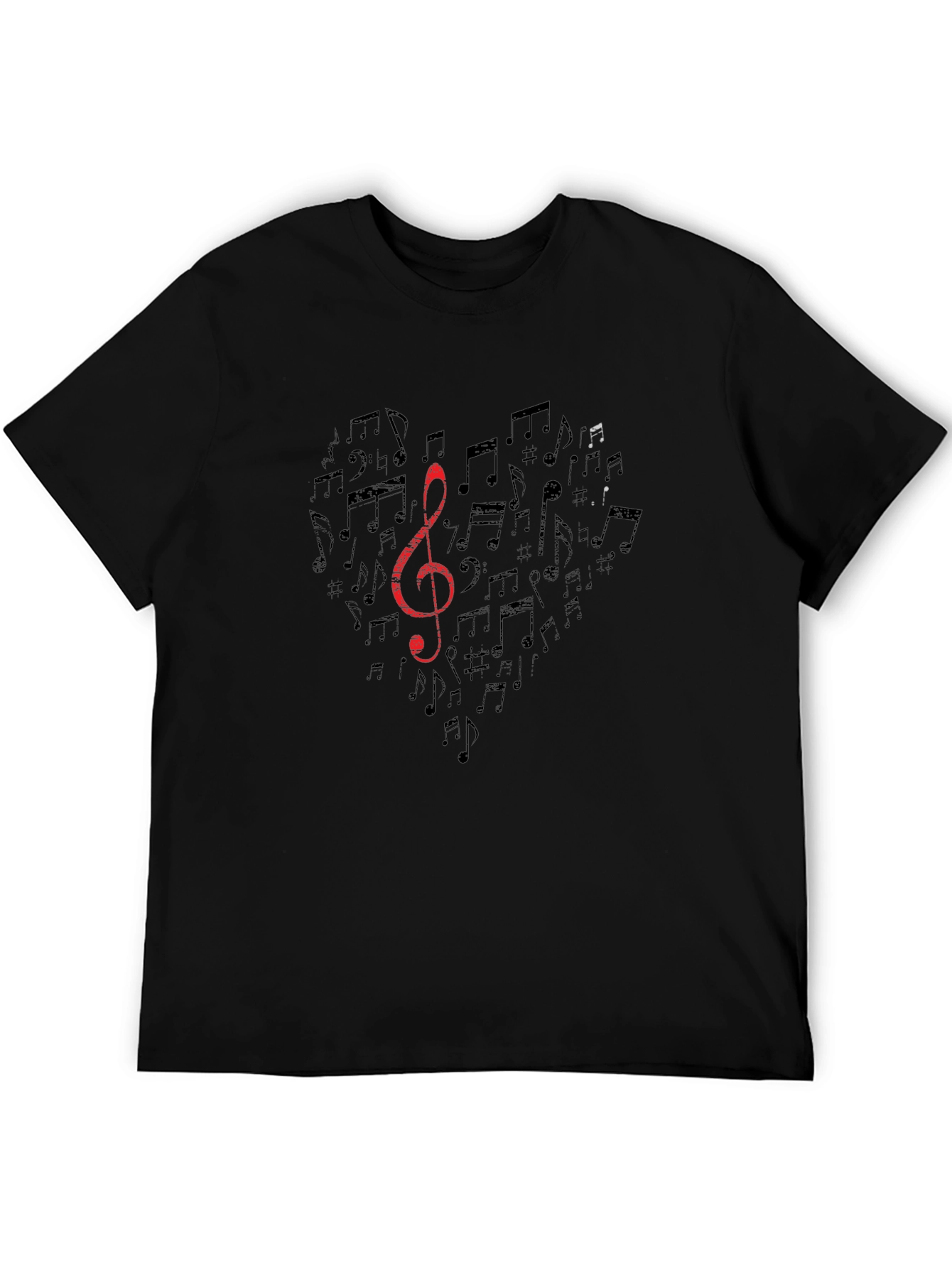 Musical Heart T-Shirt - Mens Graphic Tee