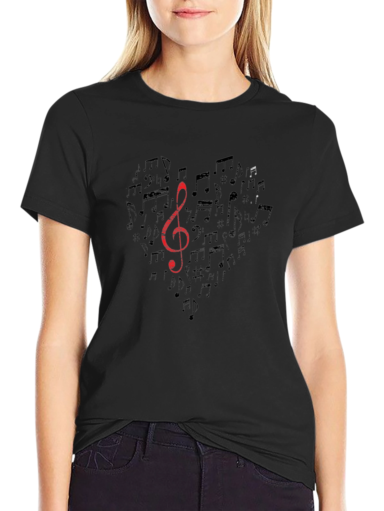 Musical Heart T-Shirt - Mens Graphic Tee