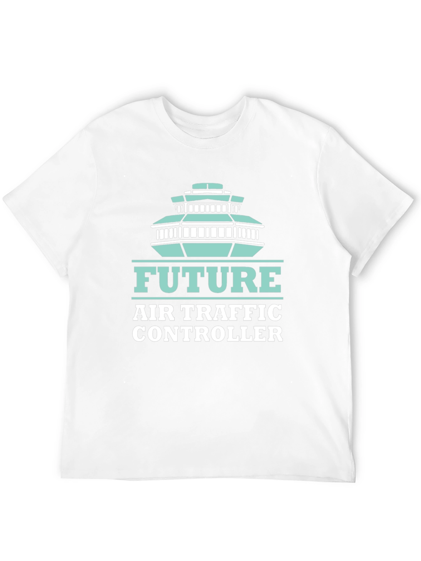 Future Air Traffic Controller Black Graphic Tee