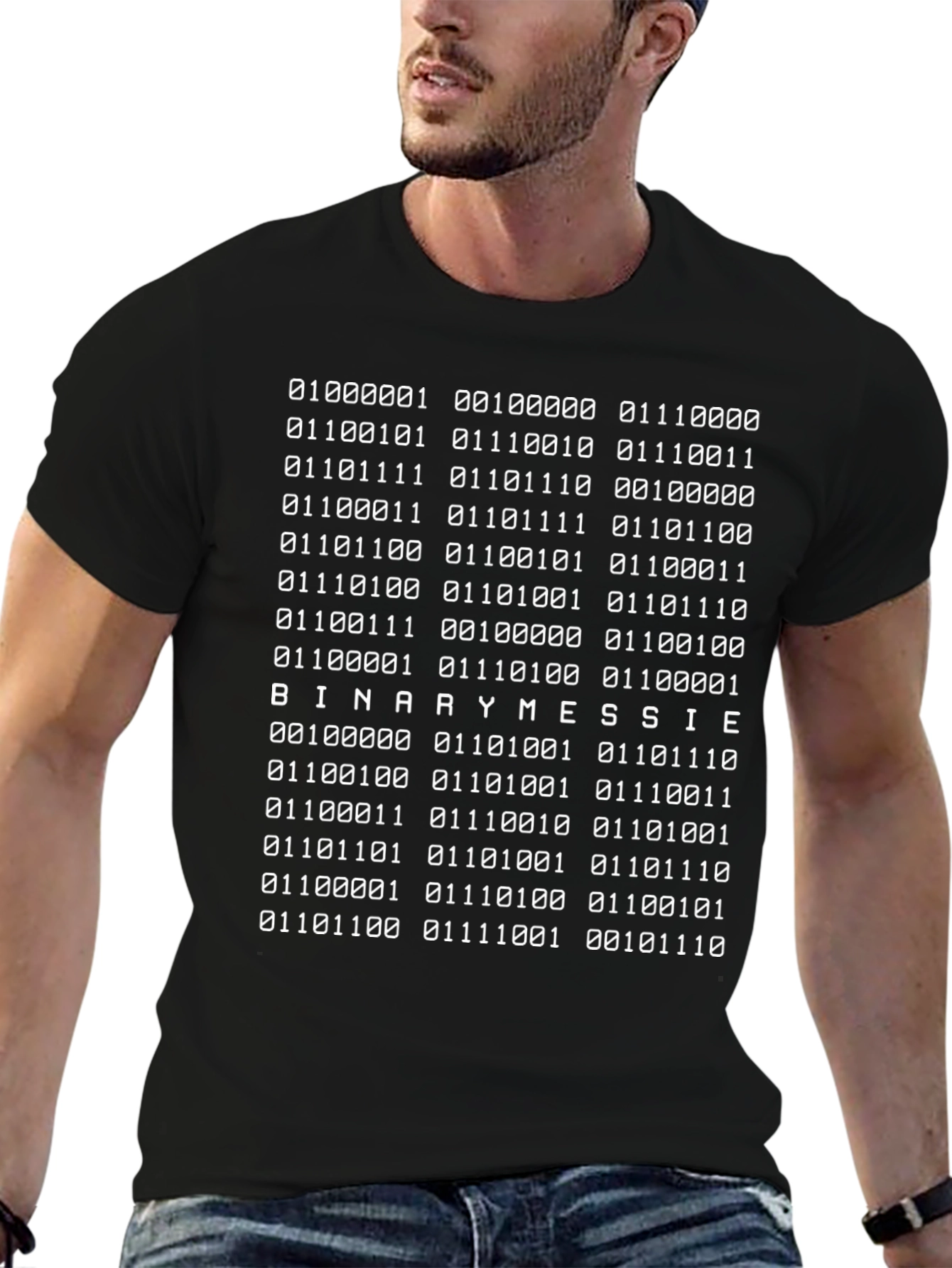 Binary Messie Code T-Shirt - Coder Humor