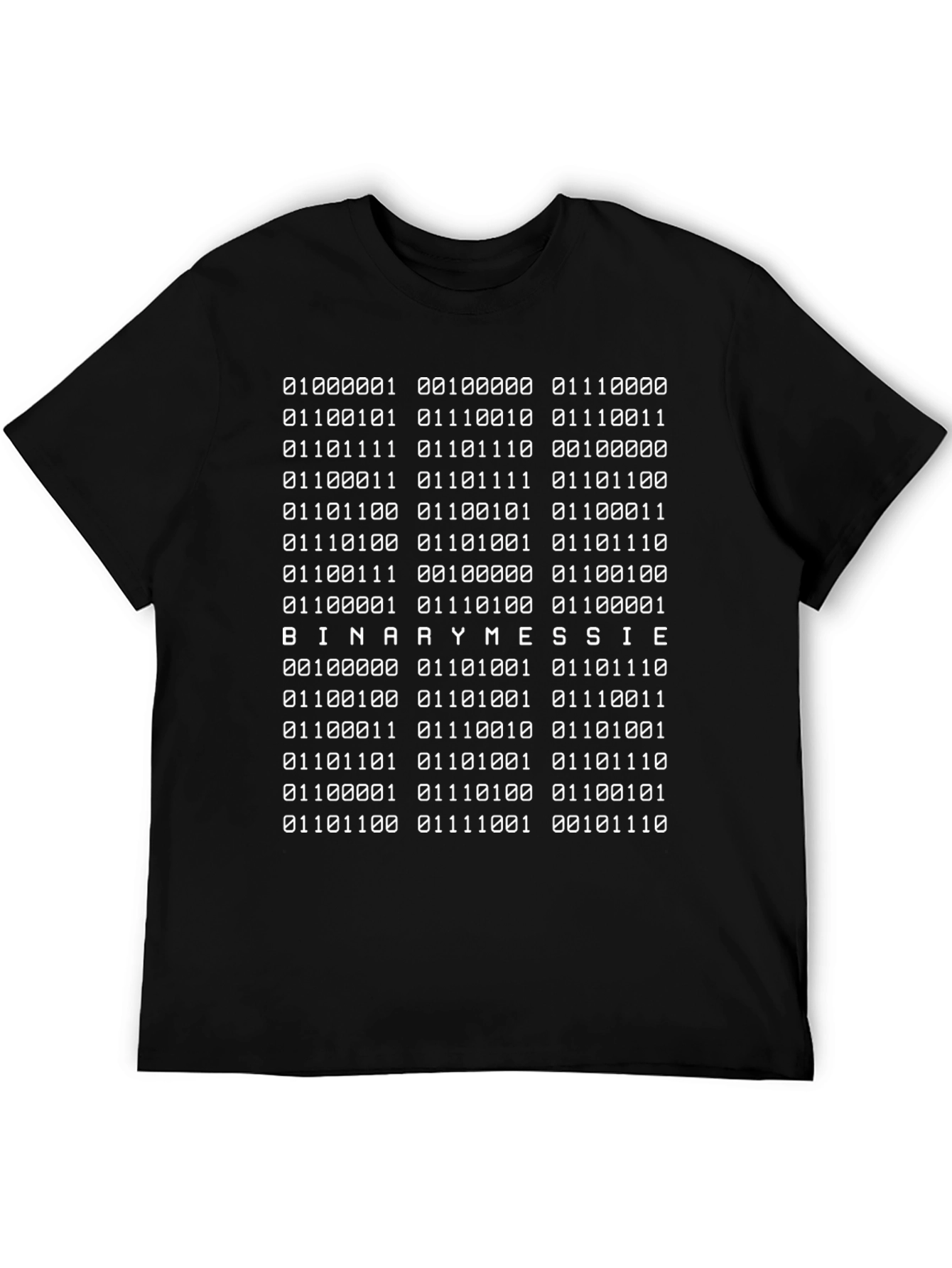 Binary Messie Code T-Shirt - Coder Humor