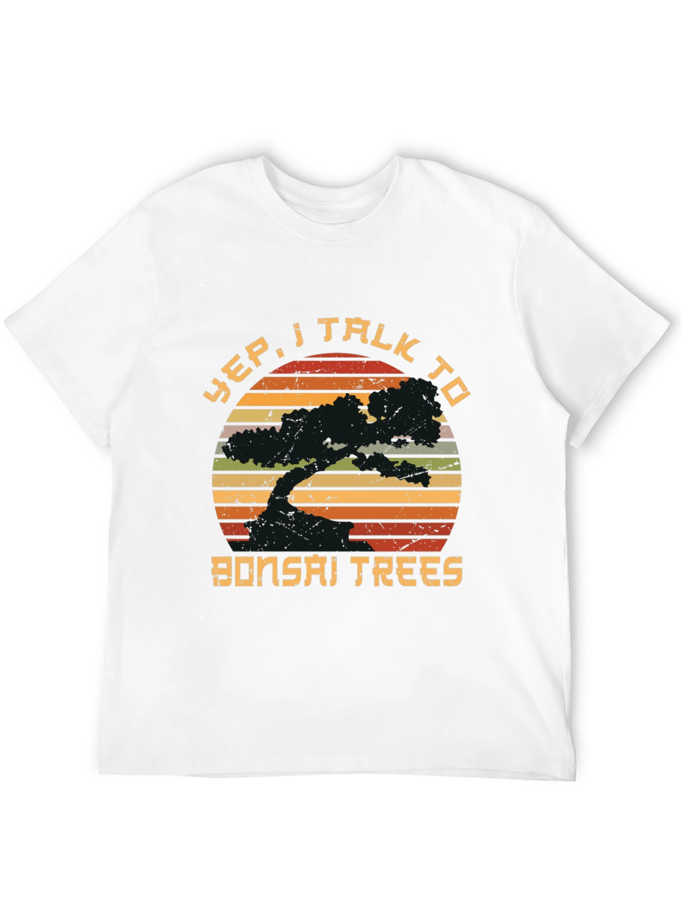 Yep I Talk to Bonsai Trees Graphic T-Shirt