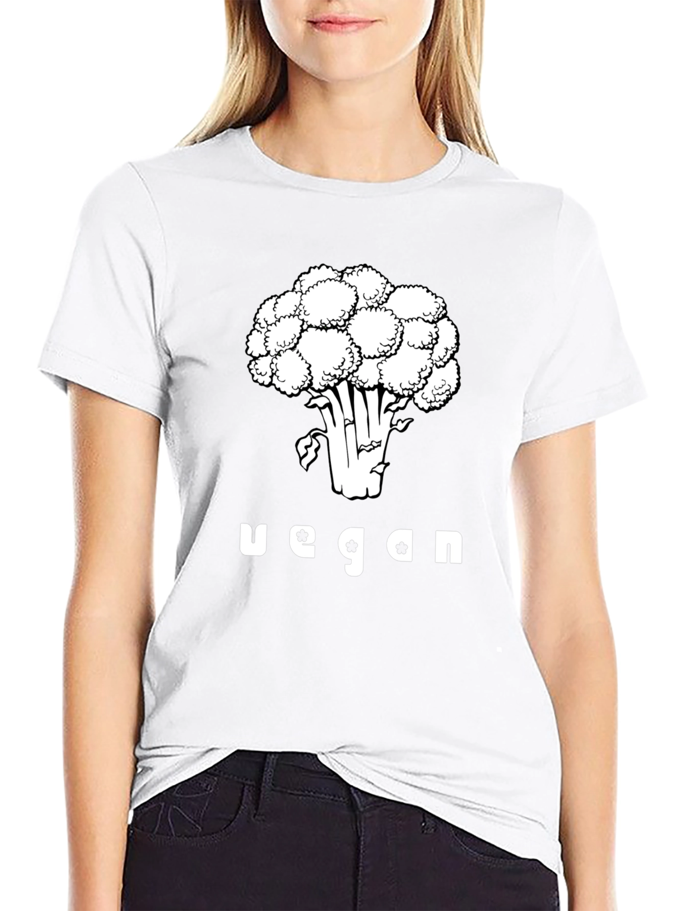 Vegan Broccoli Graphic T-Shirt