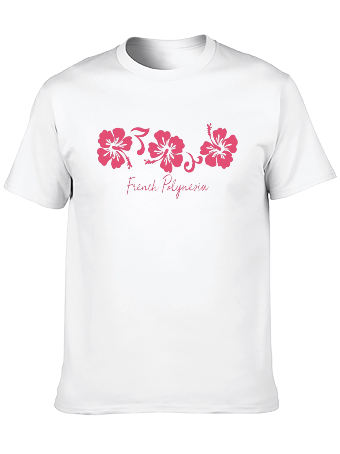 French Polynesia Hibiscus Graphic T-Shirt