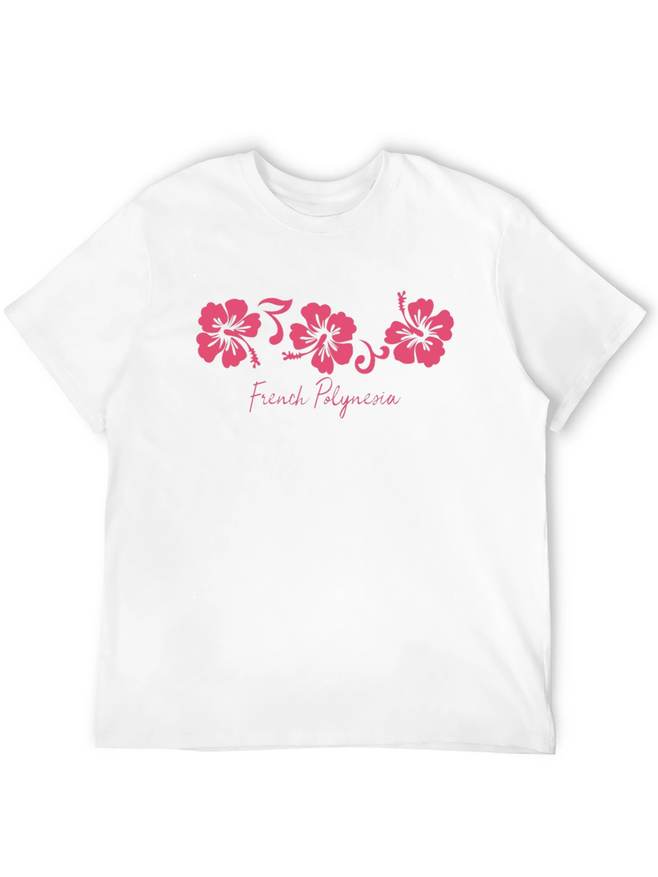 French Polynesia Hibiscus Graphic T-Shirt