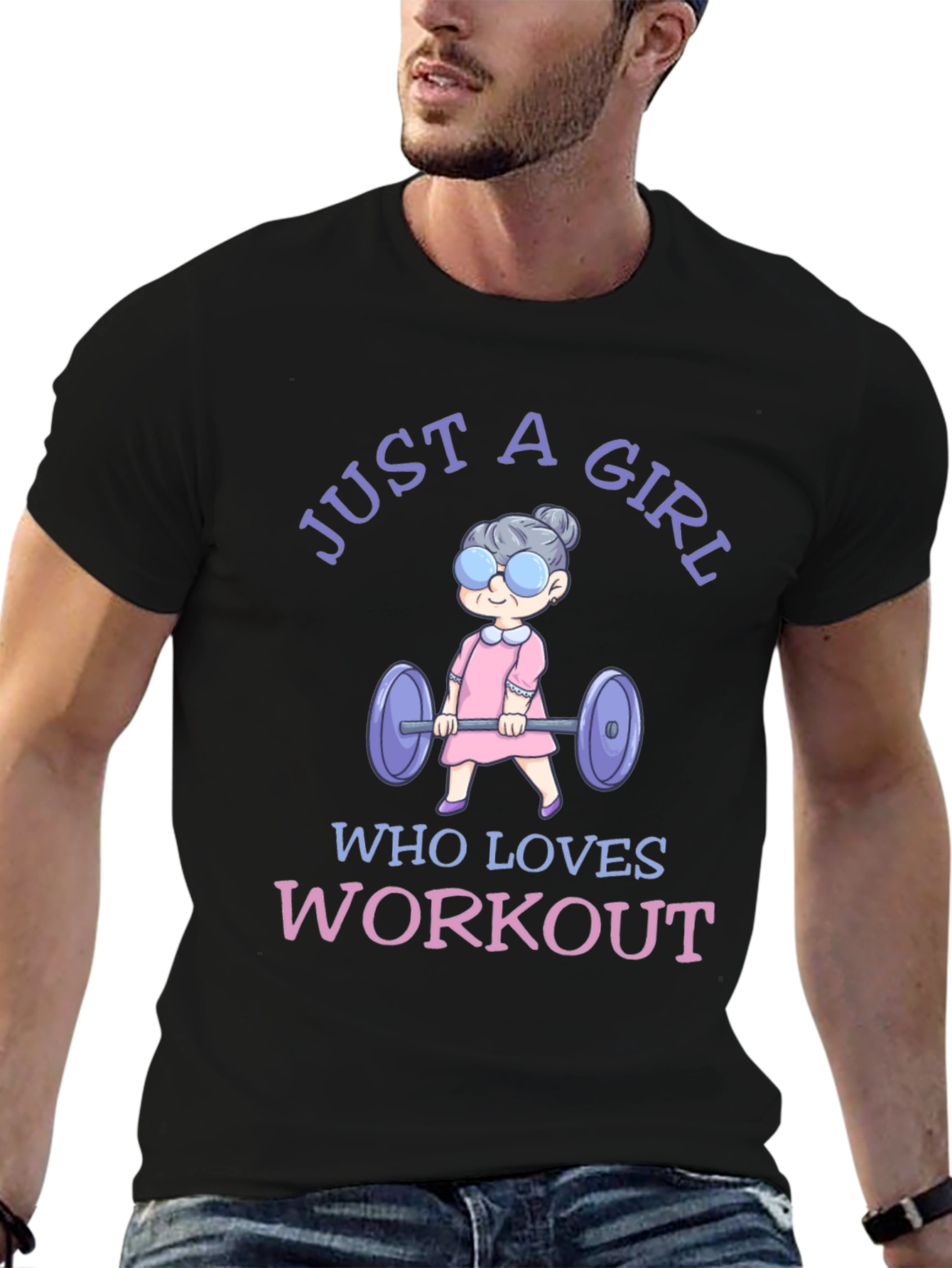 Just A Girl Who Loves Workout T-Shirt