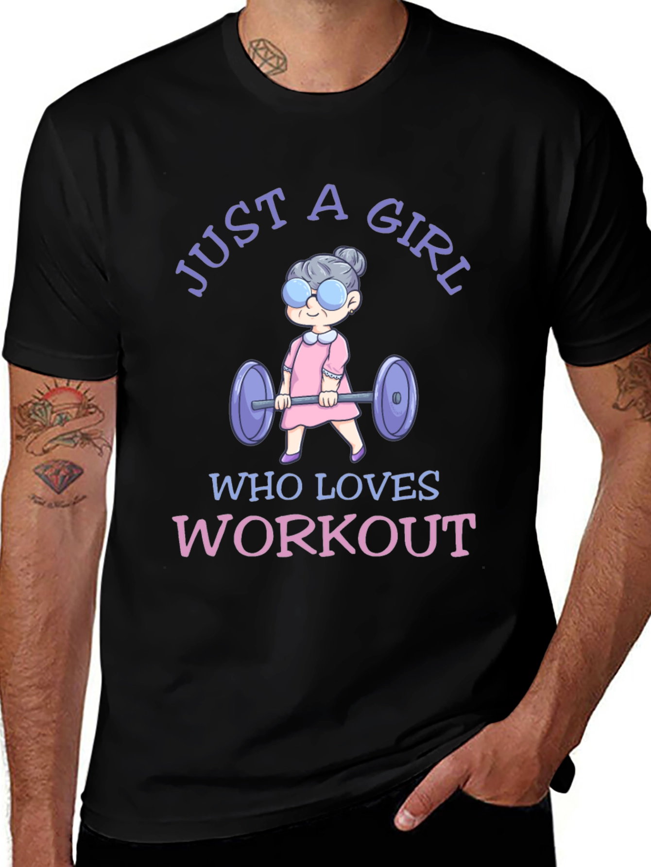 Just A Girl Who Loves Workout T-Shirt