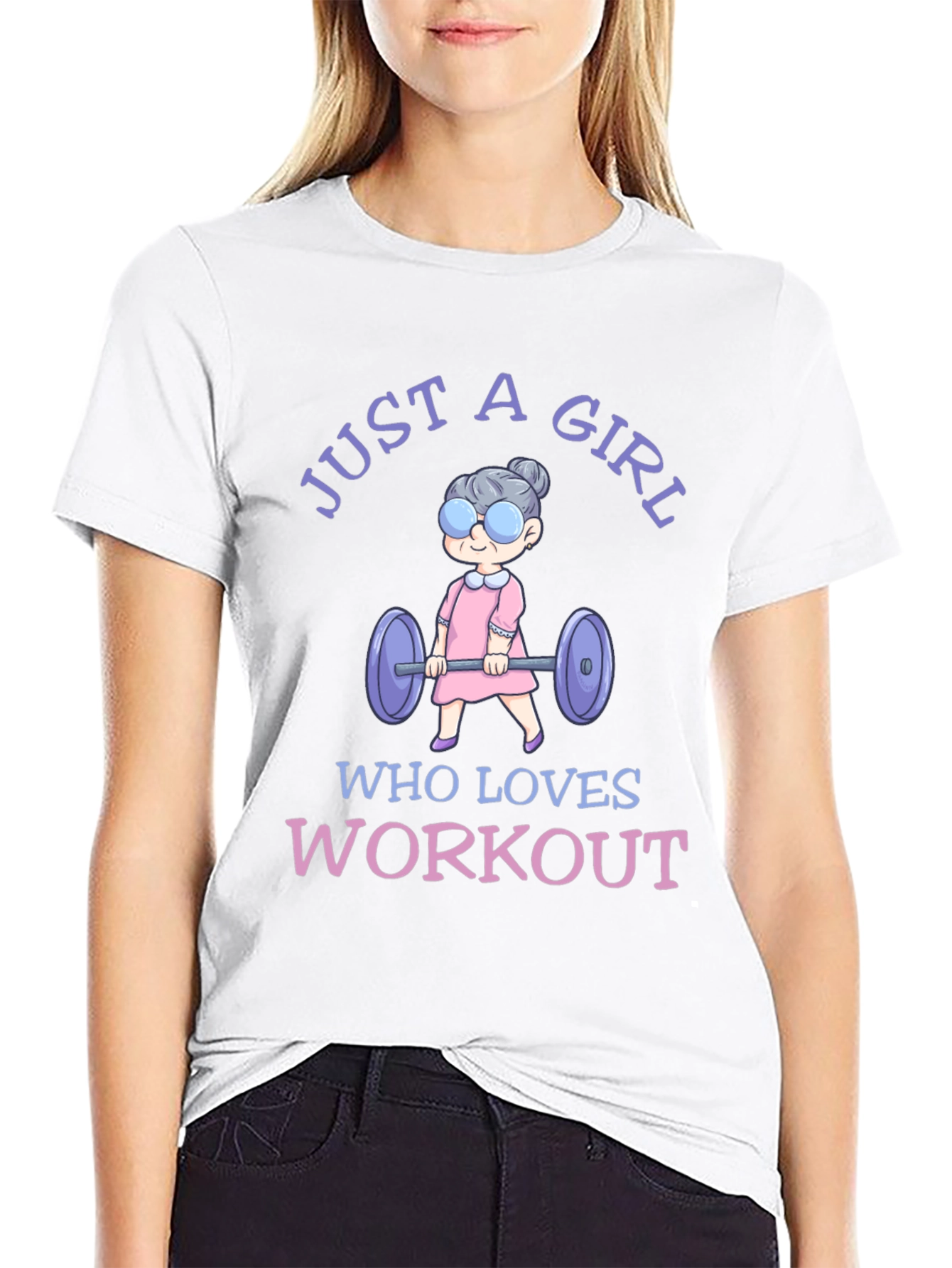 Just A Girl Who Loves Workout T-Shirt