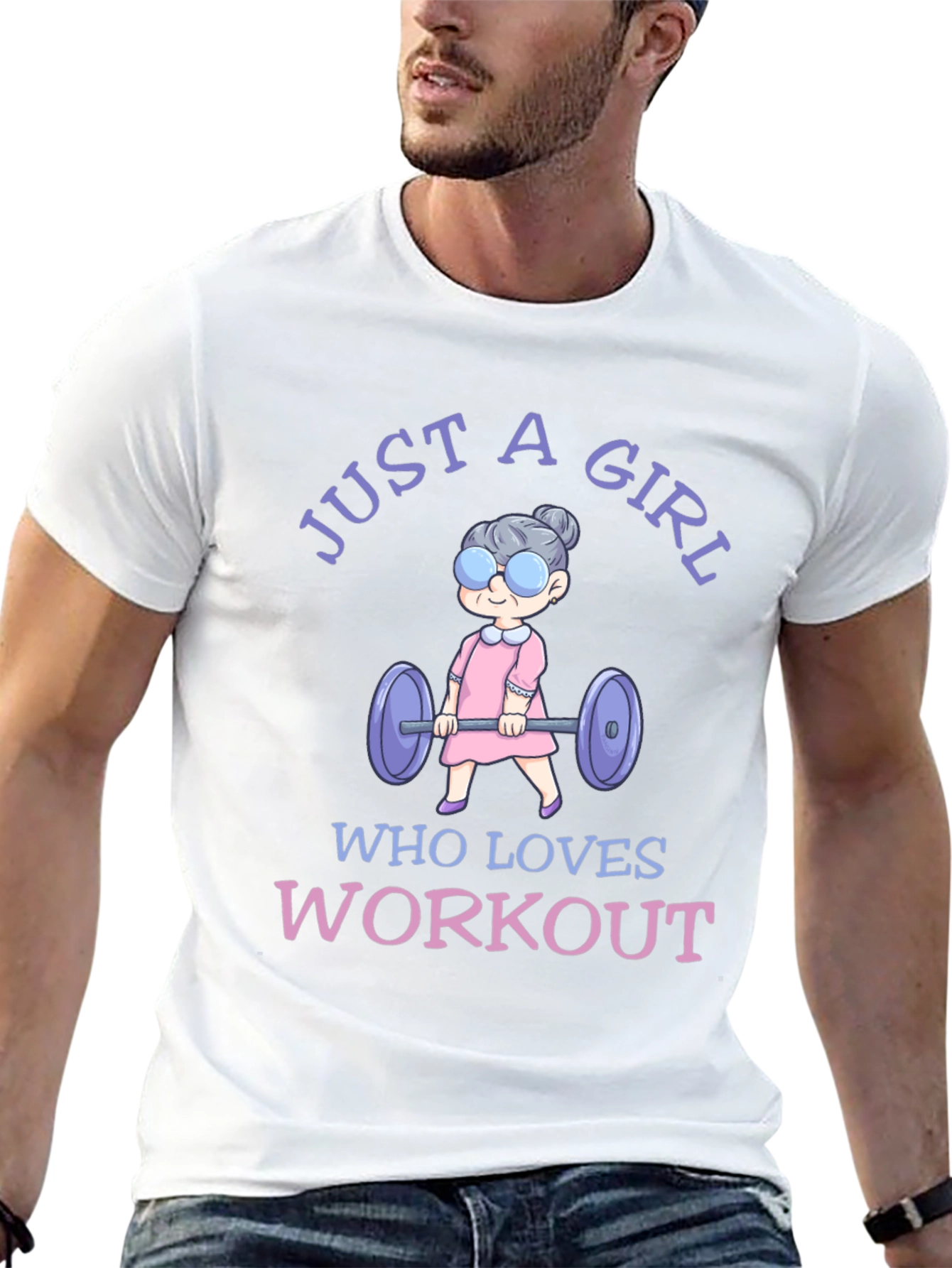 Just A Girl Who Loves Workout T-Shirt