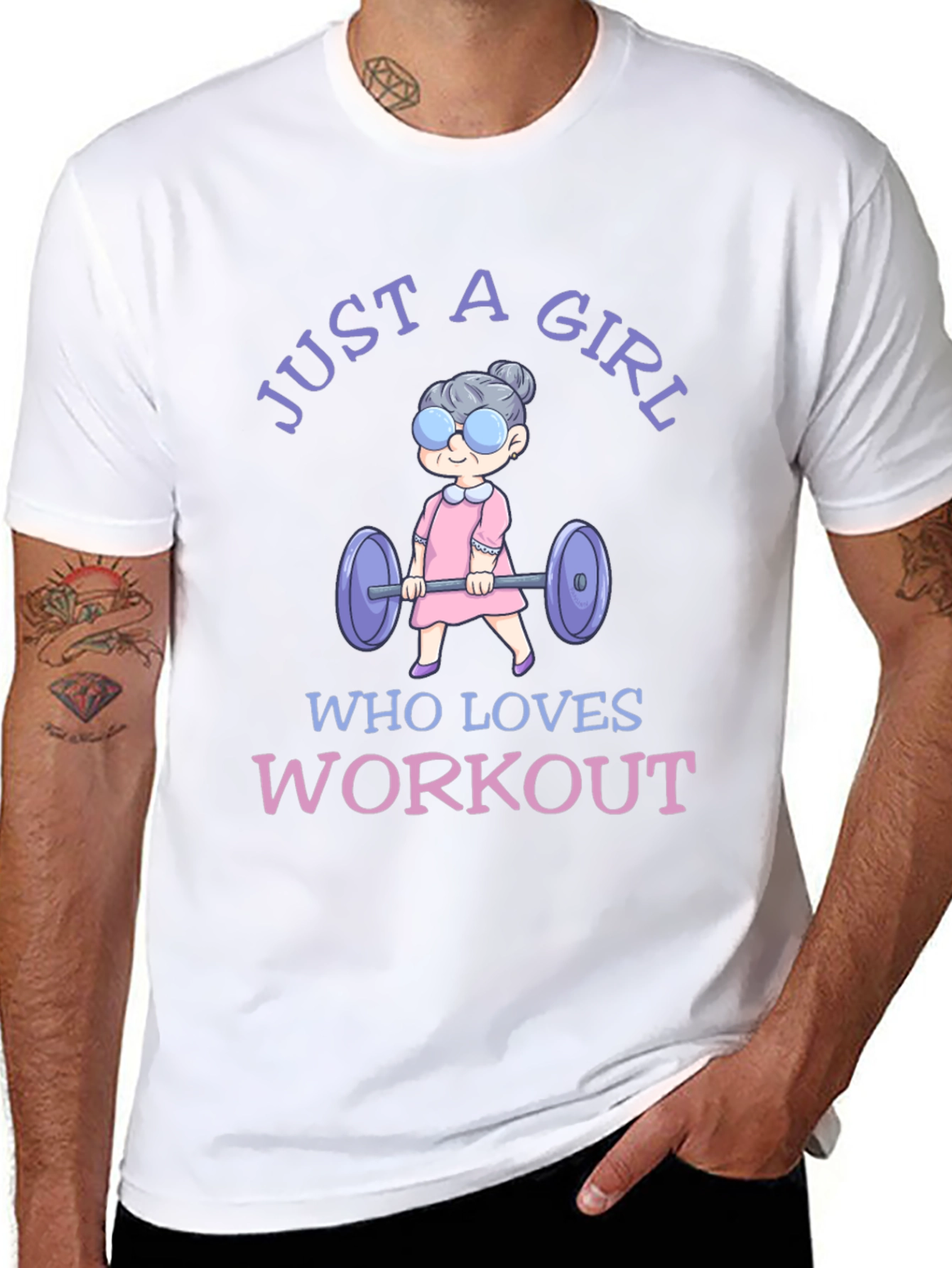Just A Girl Who Loves Workout T-Shirt