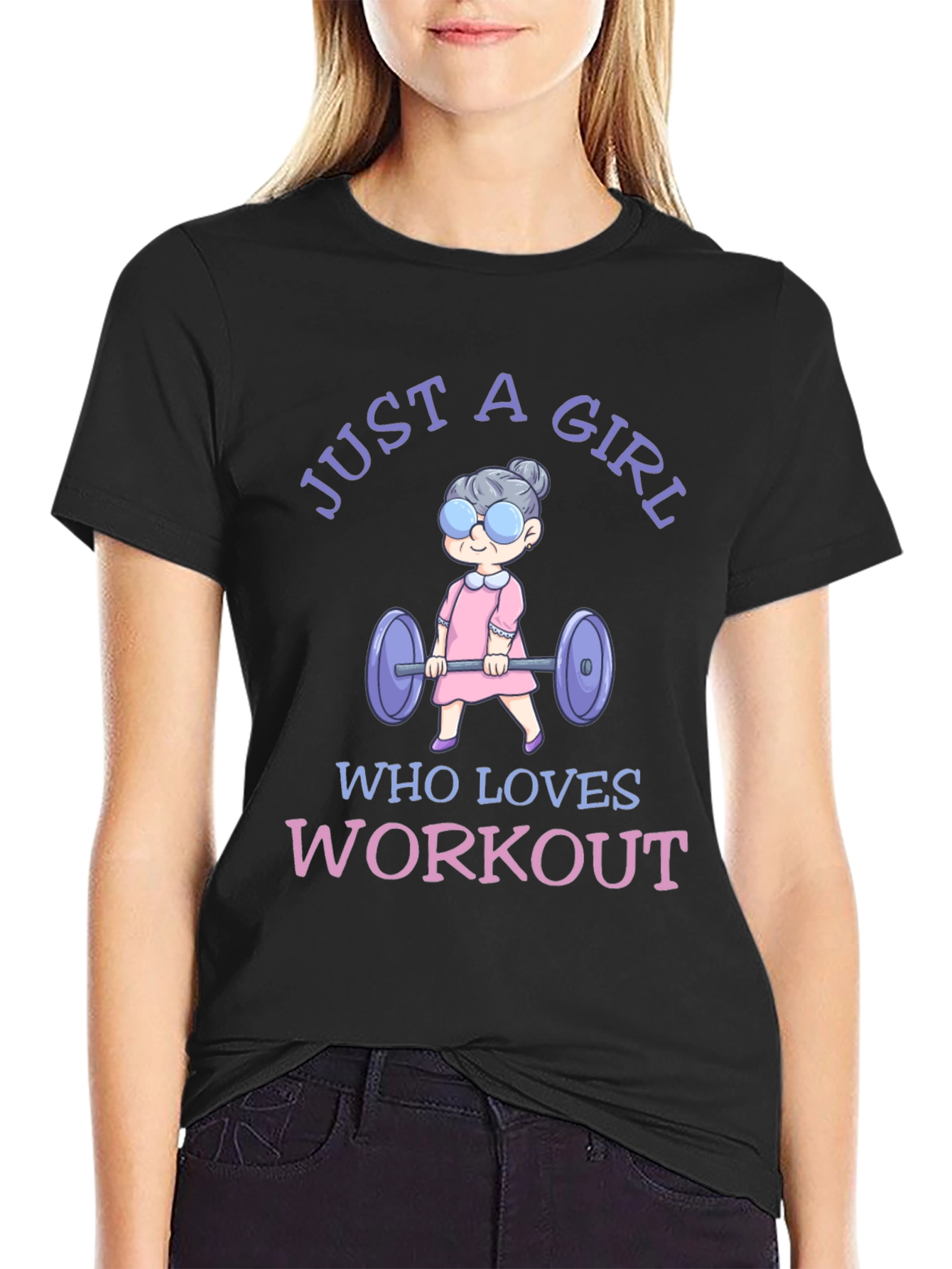 Just A Girl Who Loves Workout T-Shirt