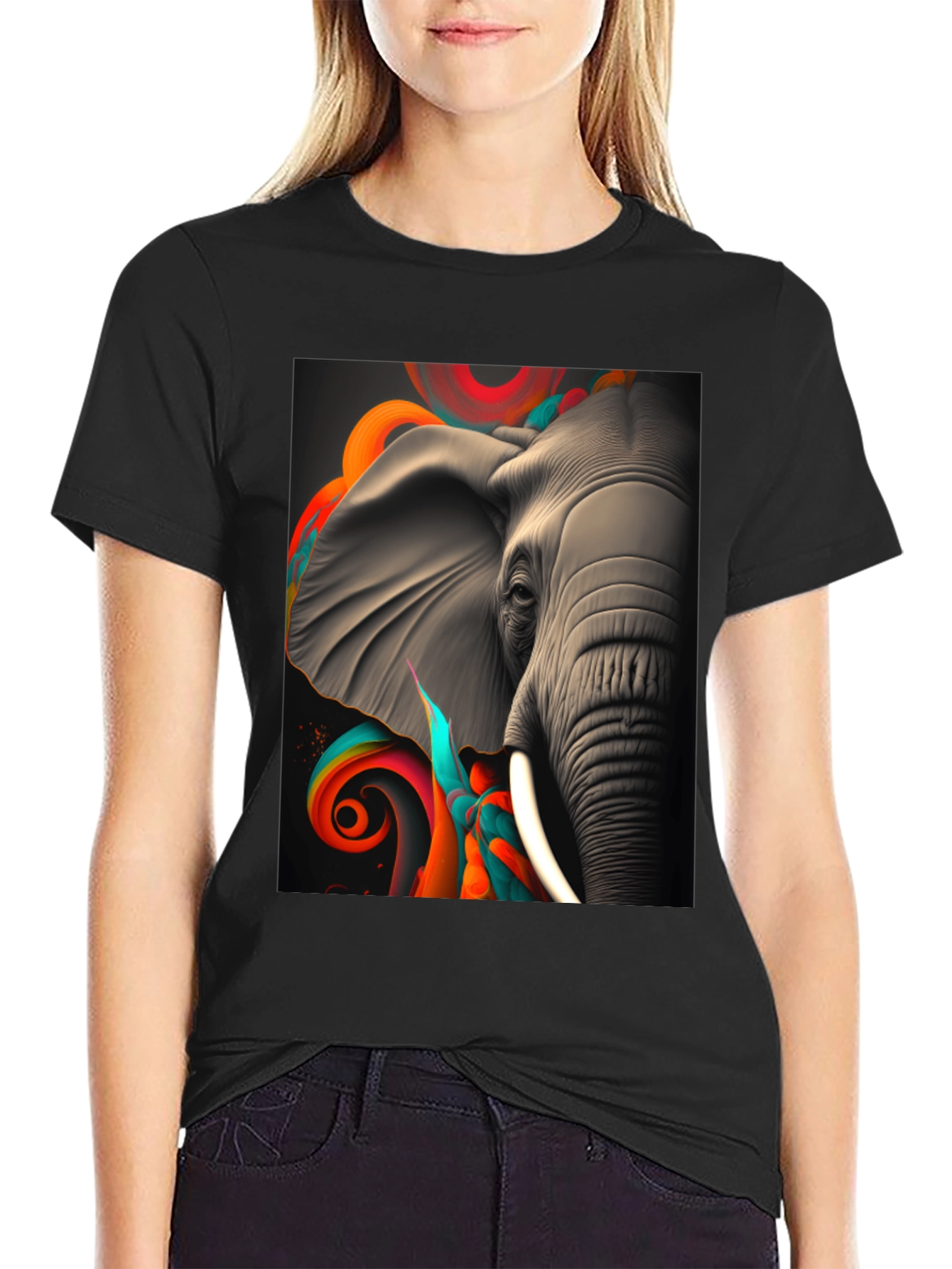 Elephant Art T-Shirt - Unique Design