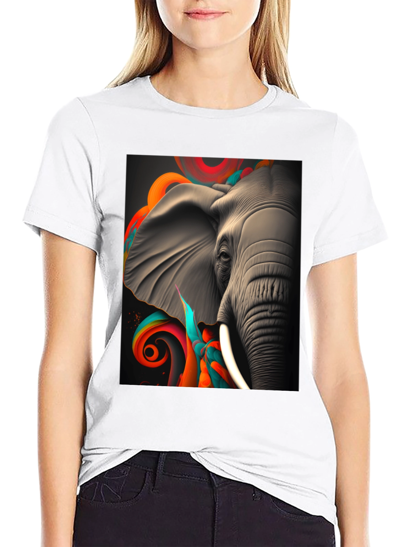 Elephant Art T-Shirt - Unique Design