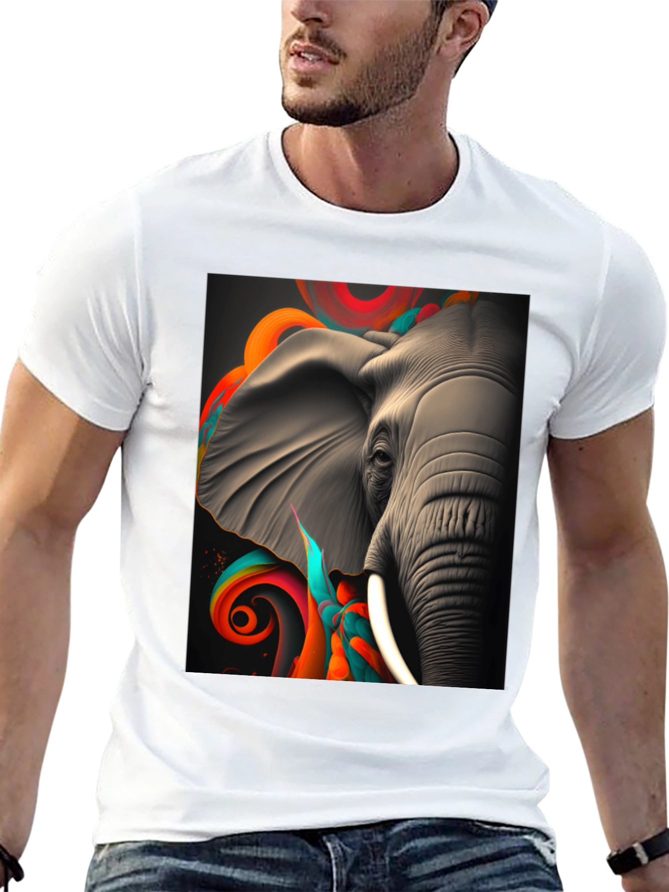 Elephant Art T-Shirt - Unique Design