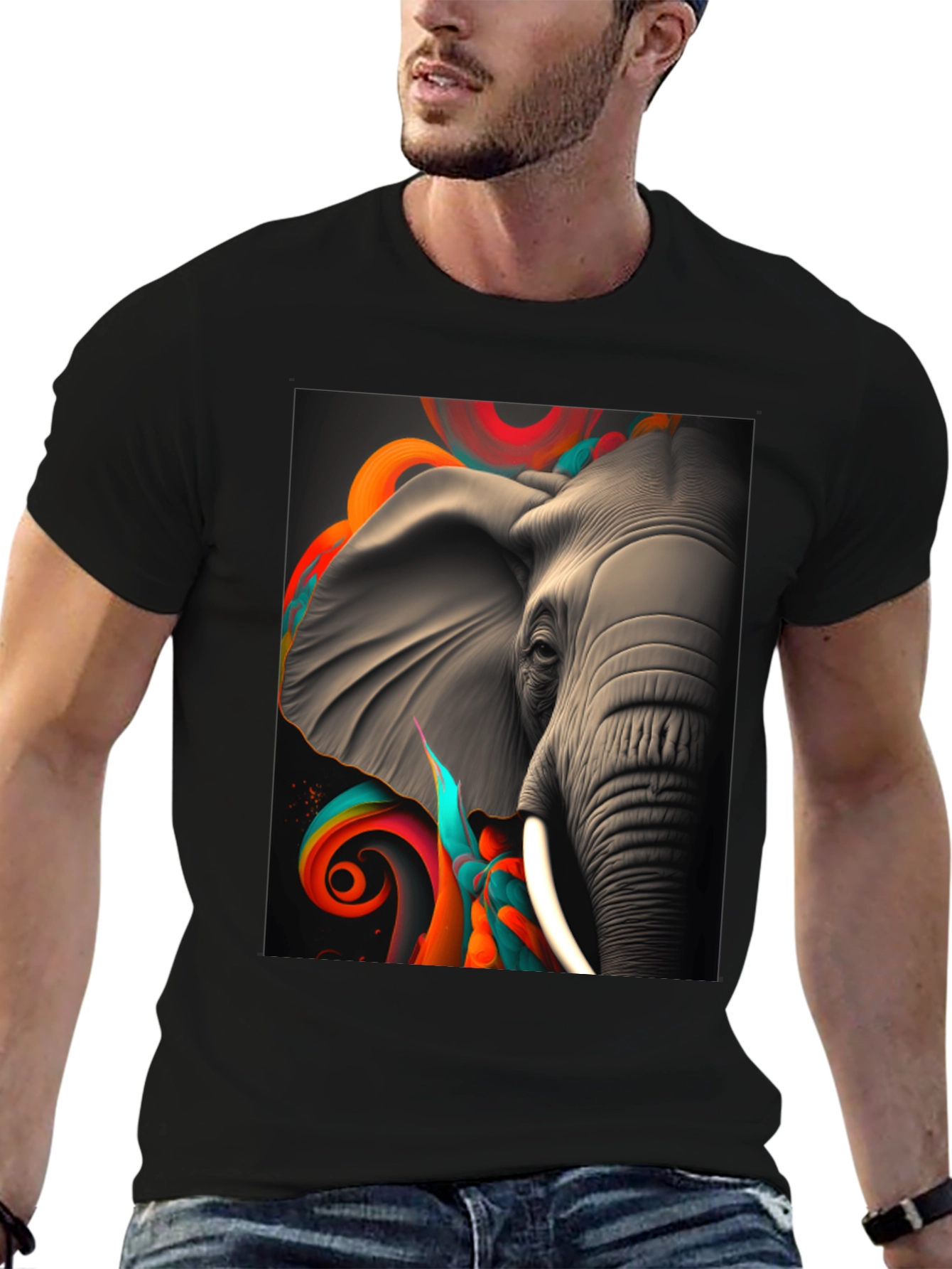 Elephant Art T-Shirt - Unique Design