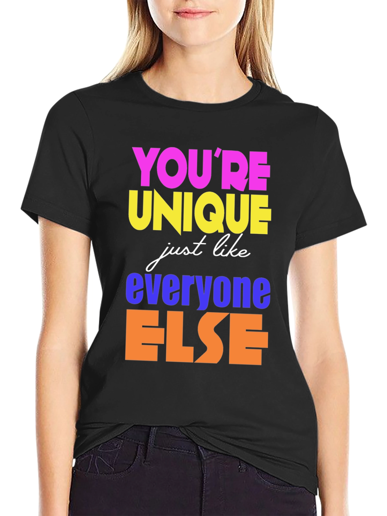Unique Like Everyone Else Black T-Shirt