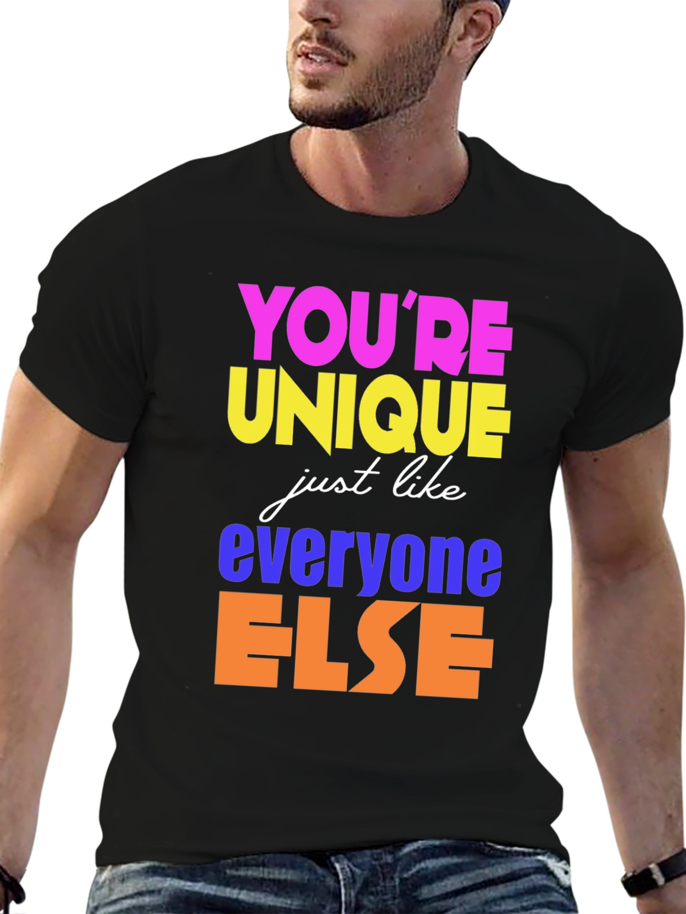 Unique Like Everyone Else Black T-Shirt