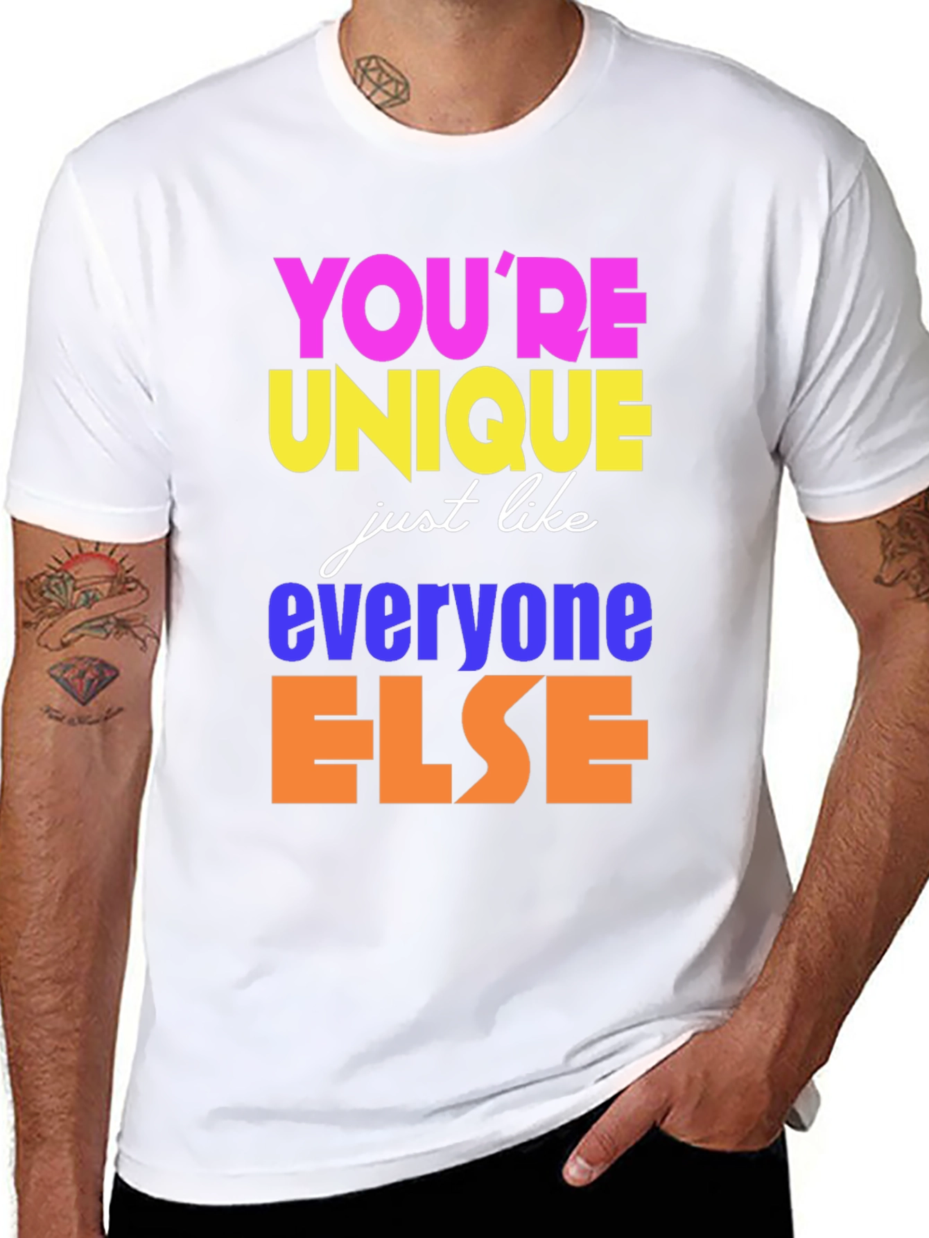 Unique Like Everyone Else Black T-Shirt