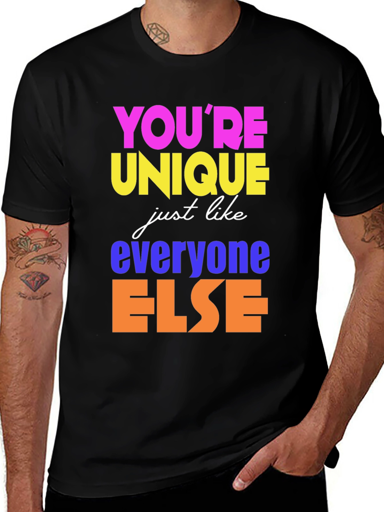 Unique Like Everyone Else Black T-Shirt