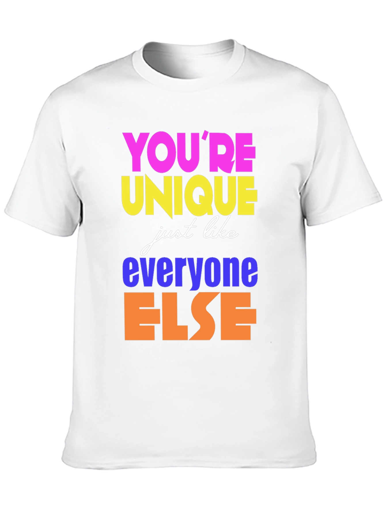 Unique Like Everyone Else Black T-Shirt