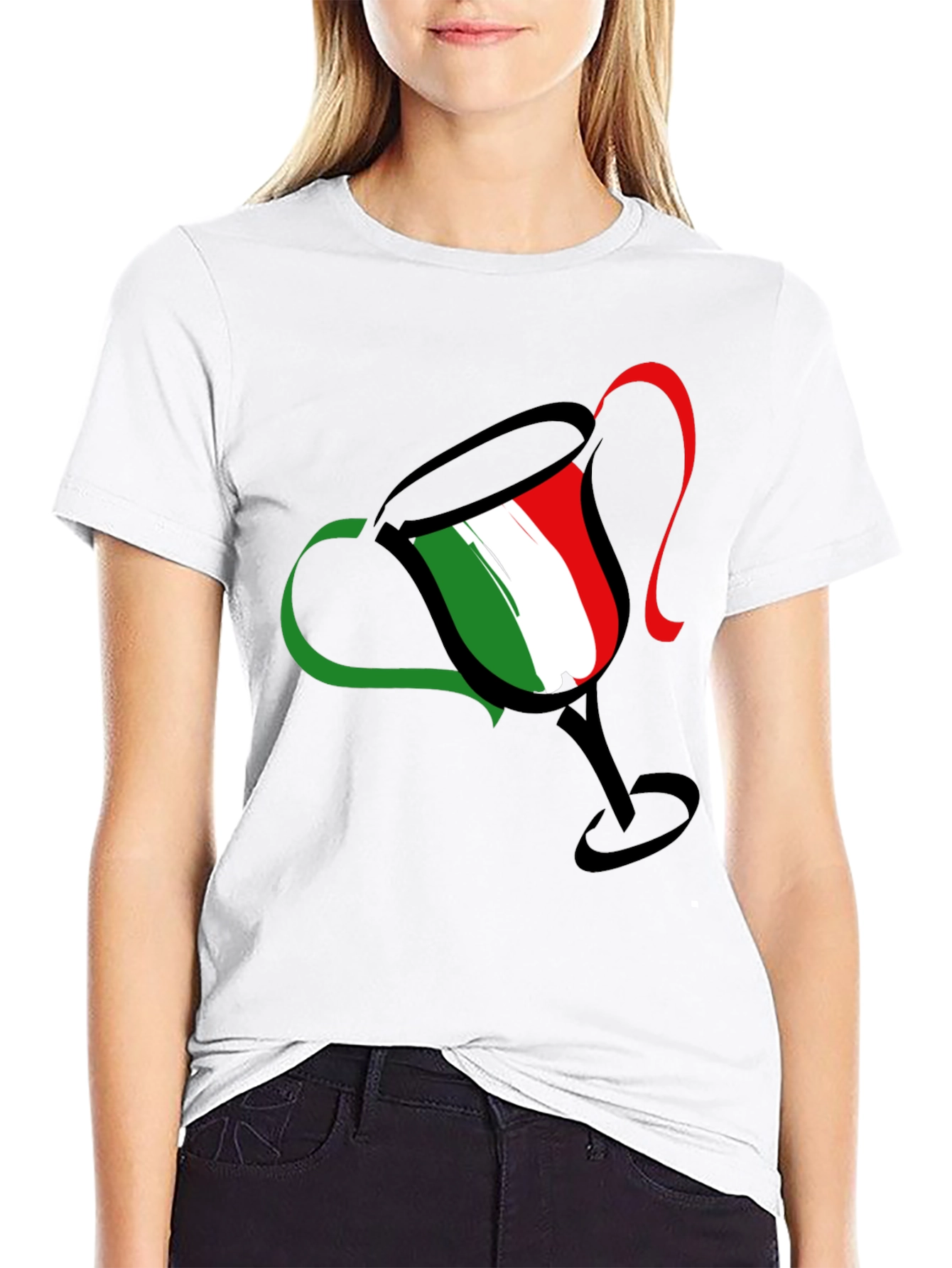 Italian Pride Tee - Trophy Design - Black T-Shirt