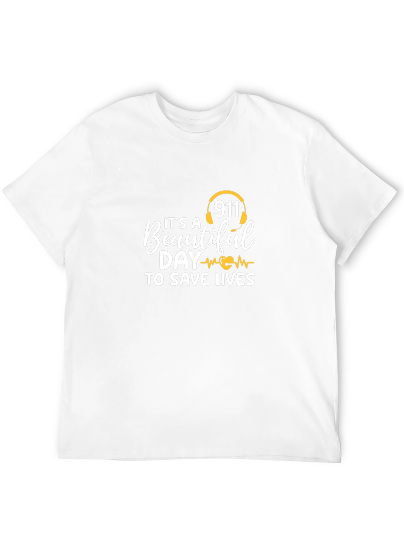 911 Save Lives Graphic Tee - Black