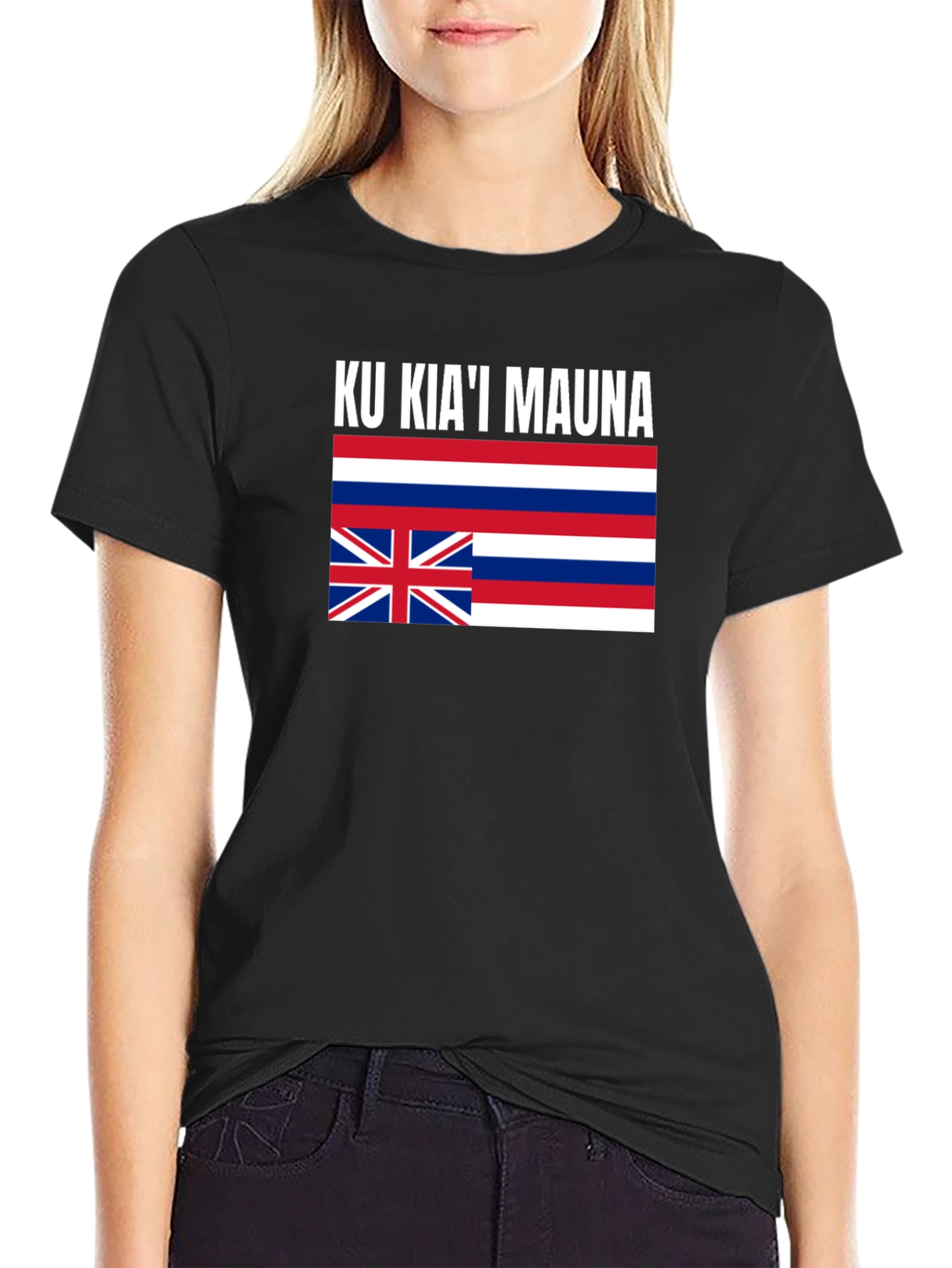 Ku Kiai Mauna Hawaiian Flag T-Shirt