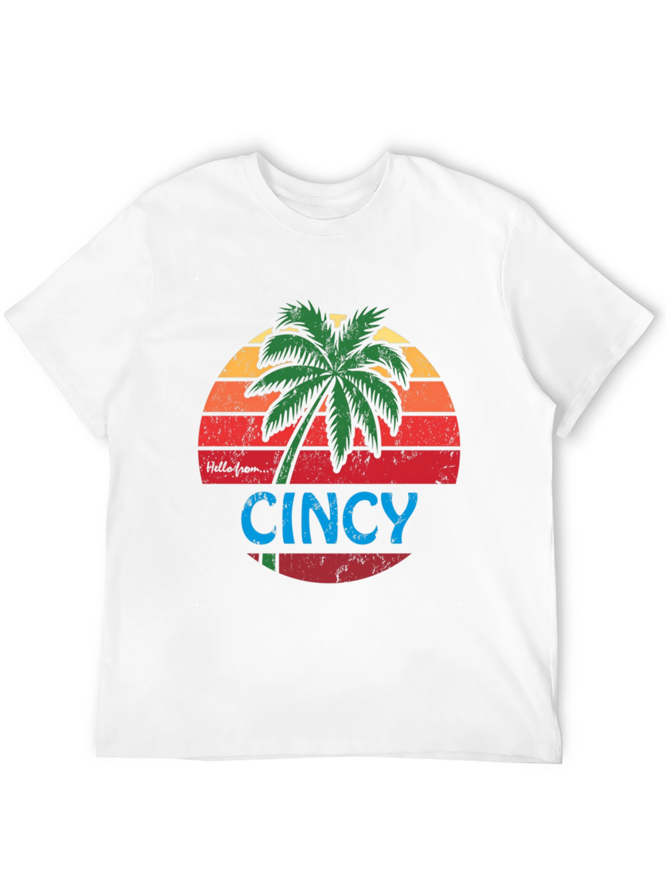 Cincy Palm Tree Graphic Tee - Black