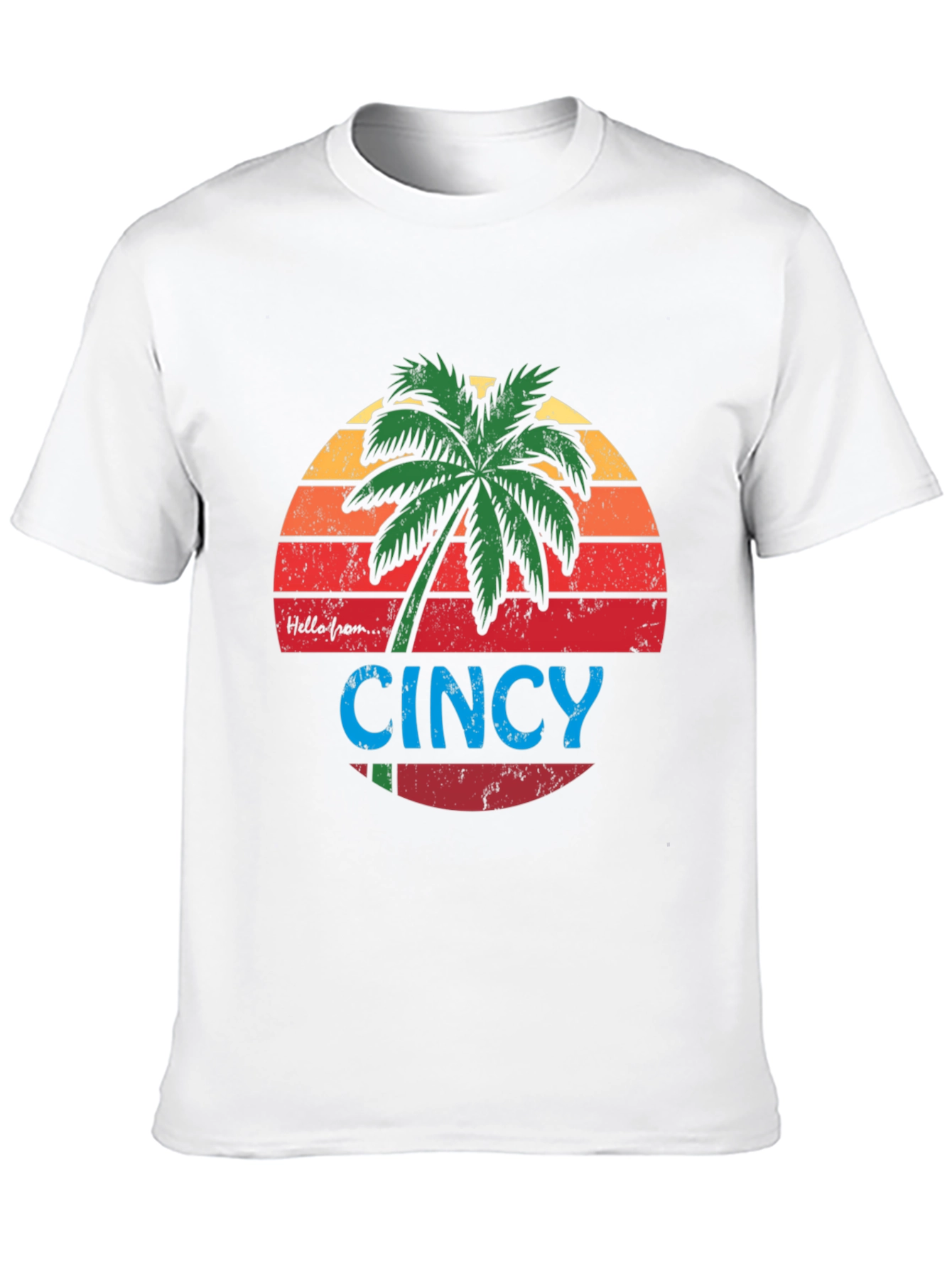 Cincy Palm Tree Graphic Tee - Black