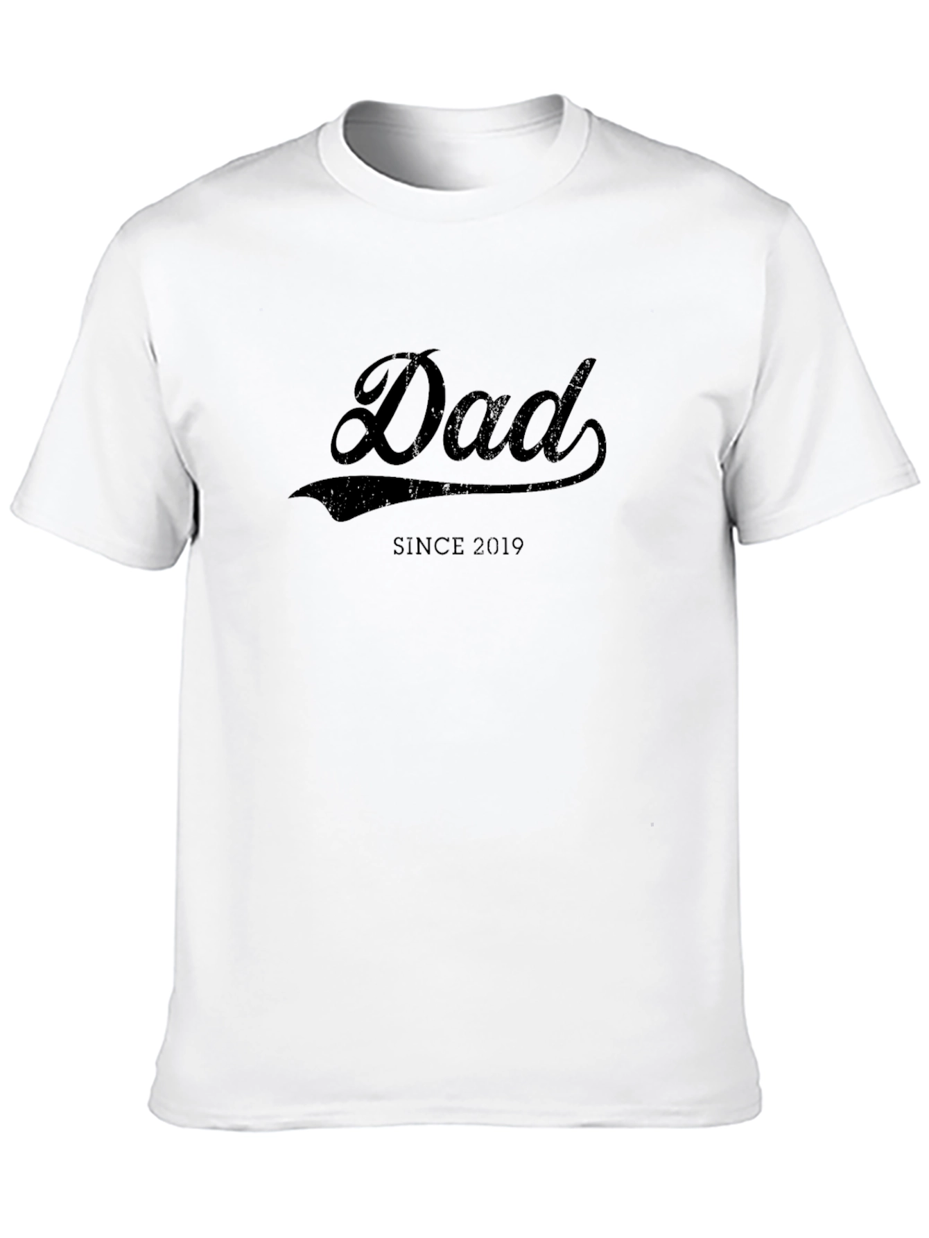 Dad Since 2019 Black T-Shirt