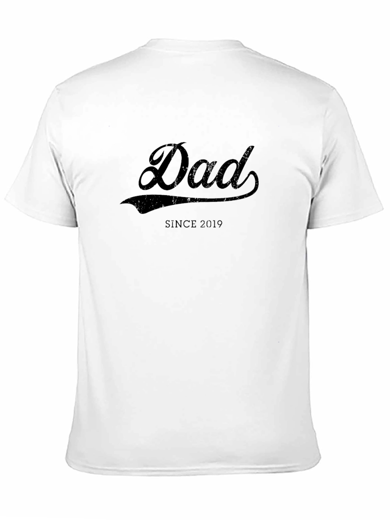 Dad Since 2019 Black T-Shirt