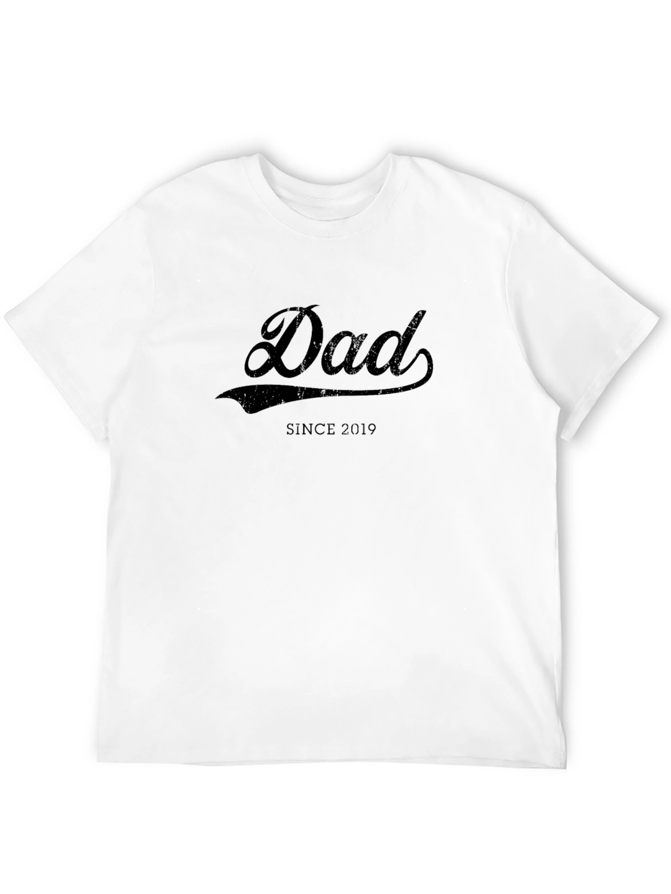 Dad Since 2019 Black T-Shirt