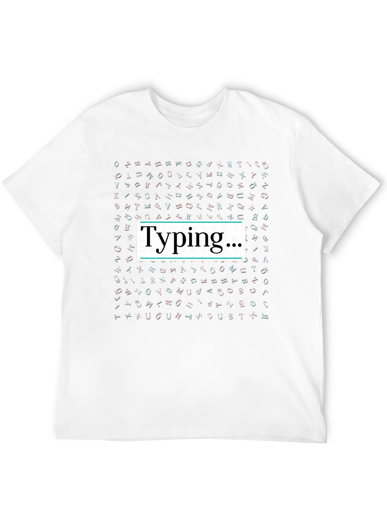 Typing... Black Graphic T-Shirt