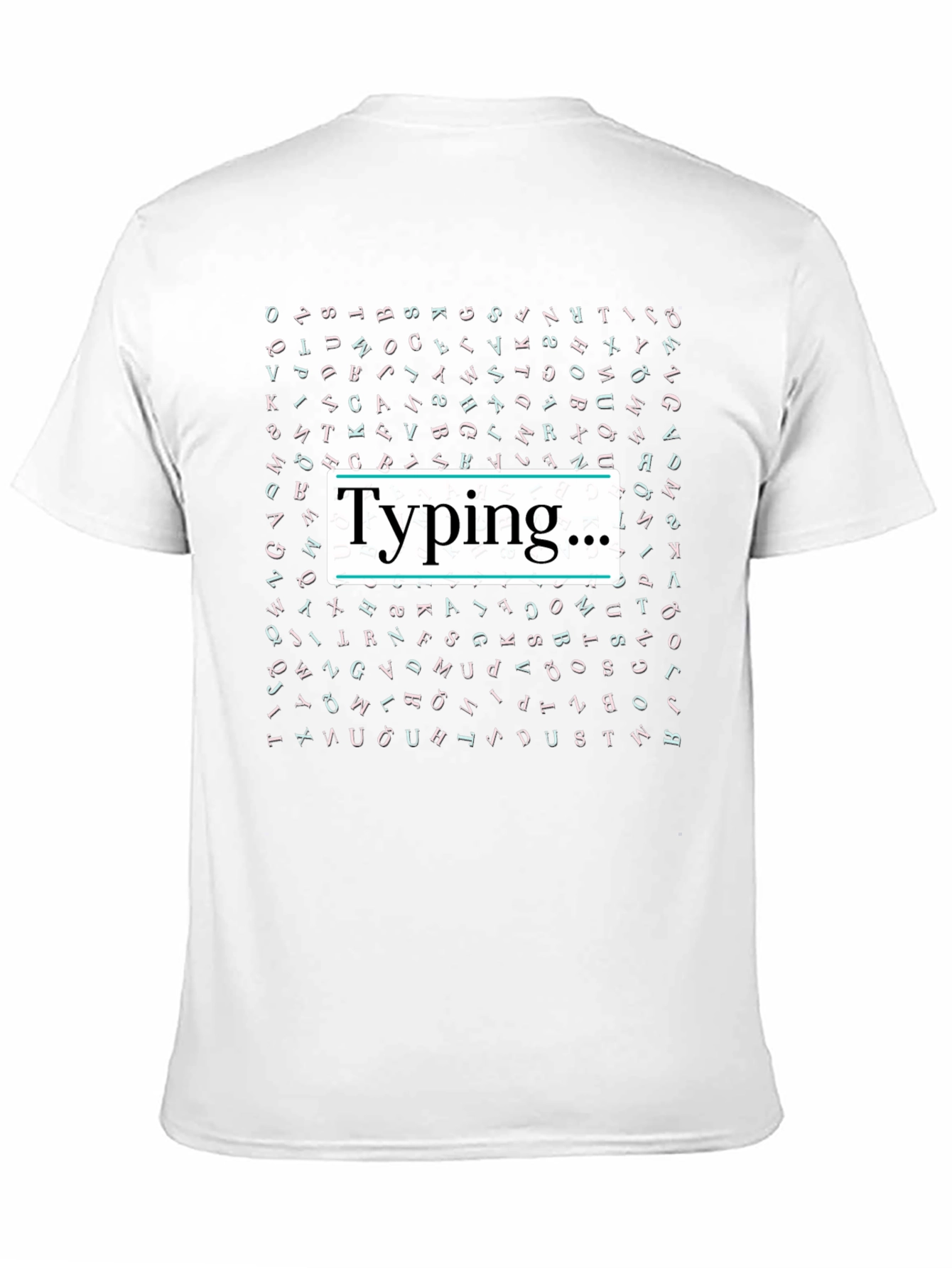Typing... Black Graphic T-Shirt