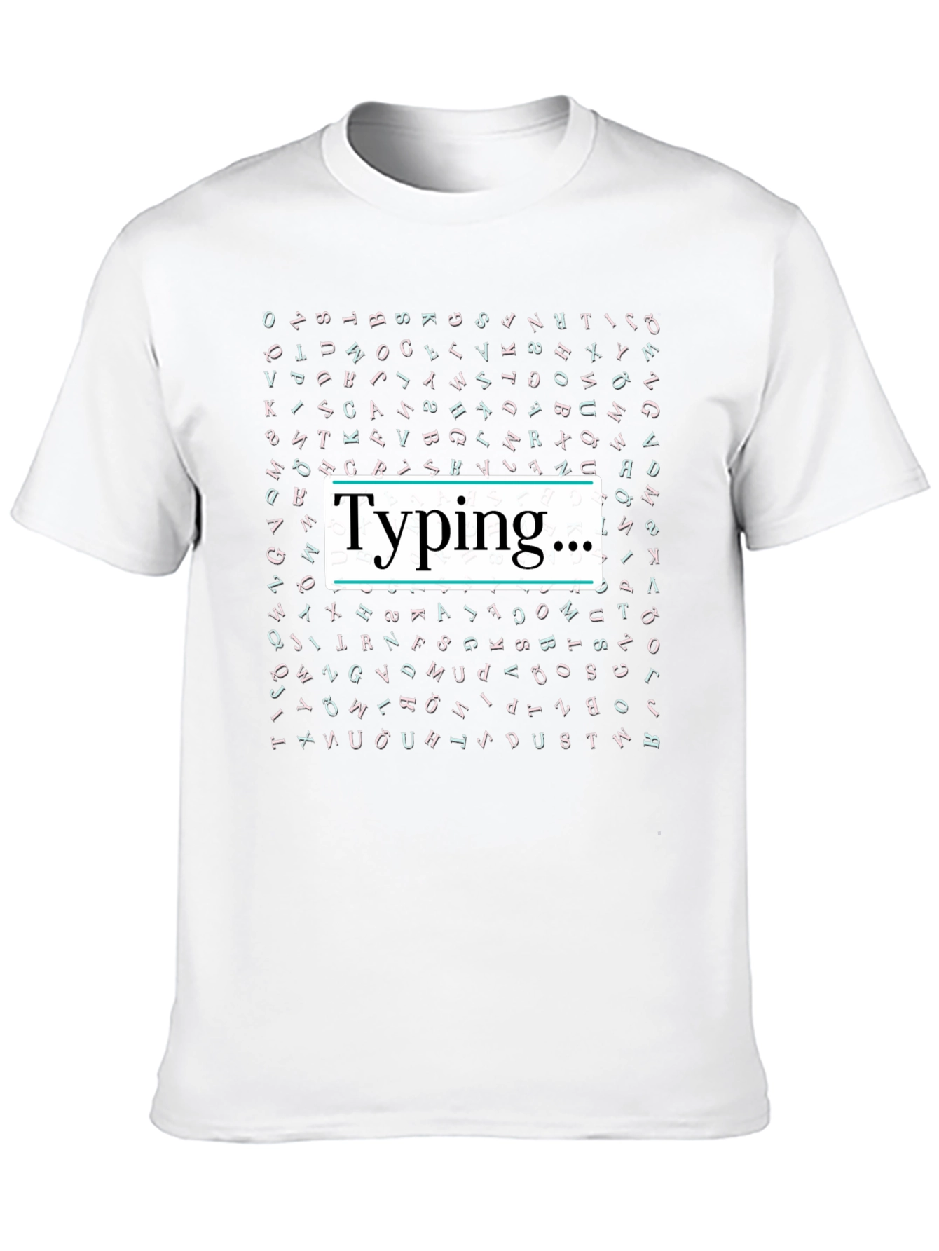 Typing... Black Graphic T-Shirt