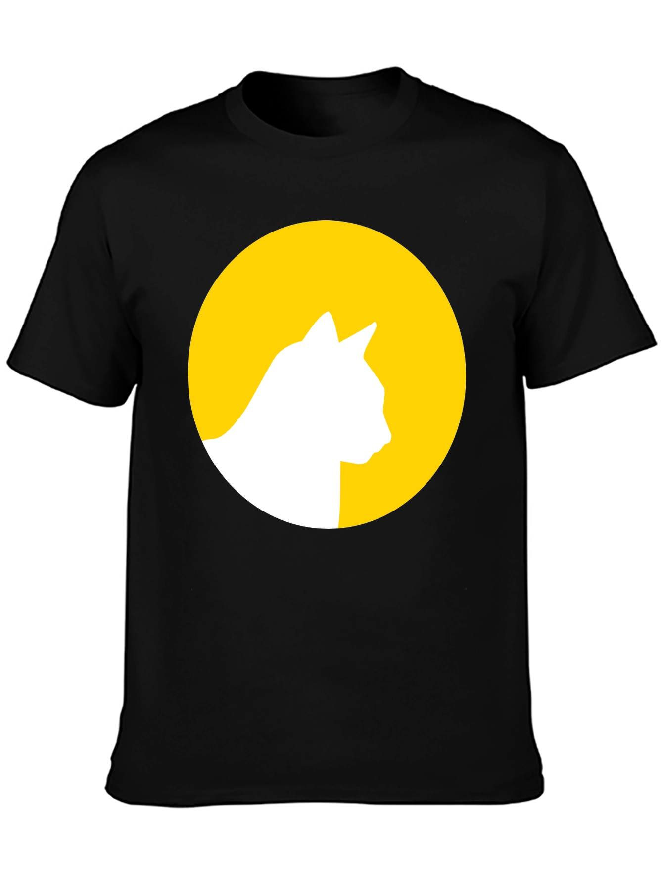 Cat Silhouette Moon Graphic Tee