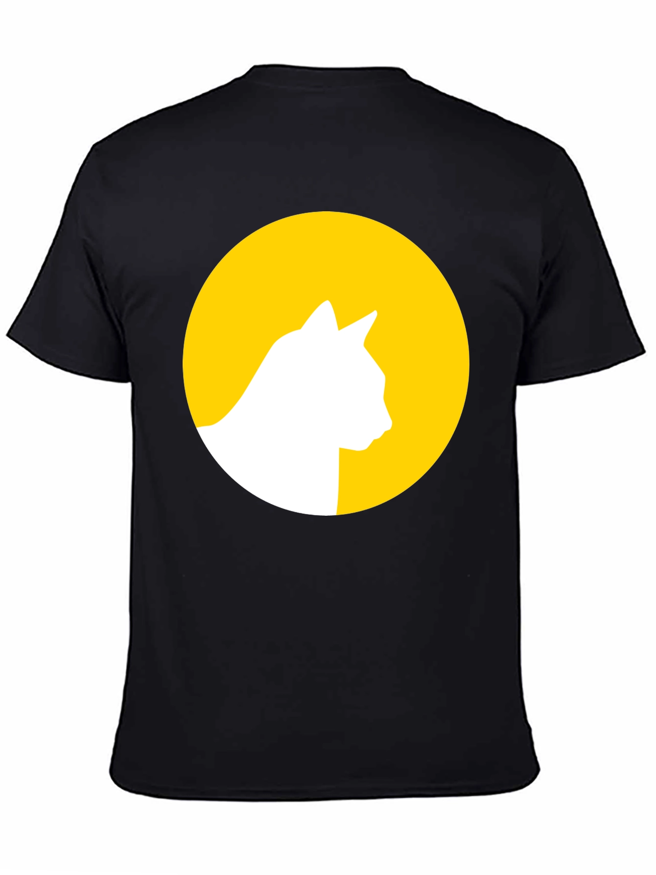 Cat Silhouette Moon Graphic Tee