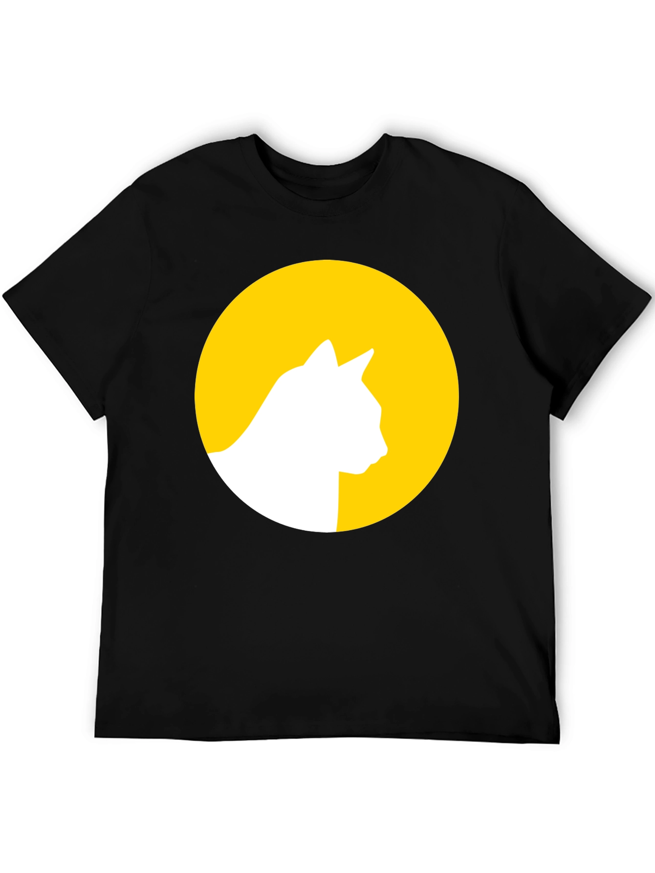 Cat Silhouette Moon Graphic Tee
