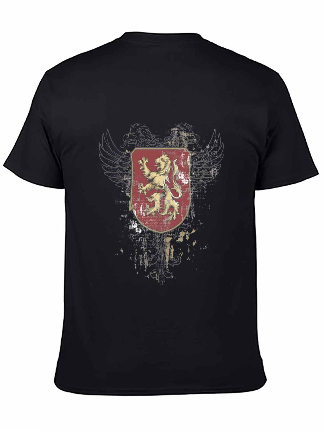Lion Crest Graphic Black T-Shirt