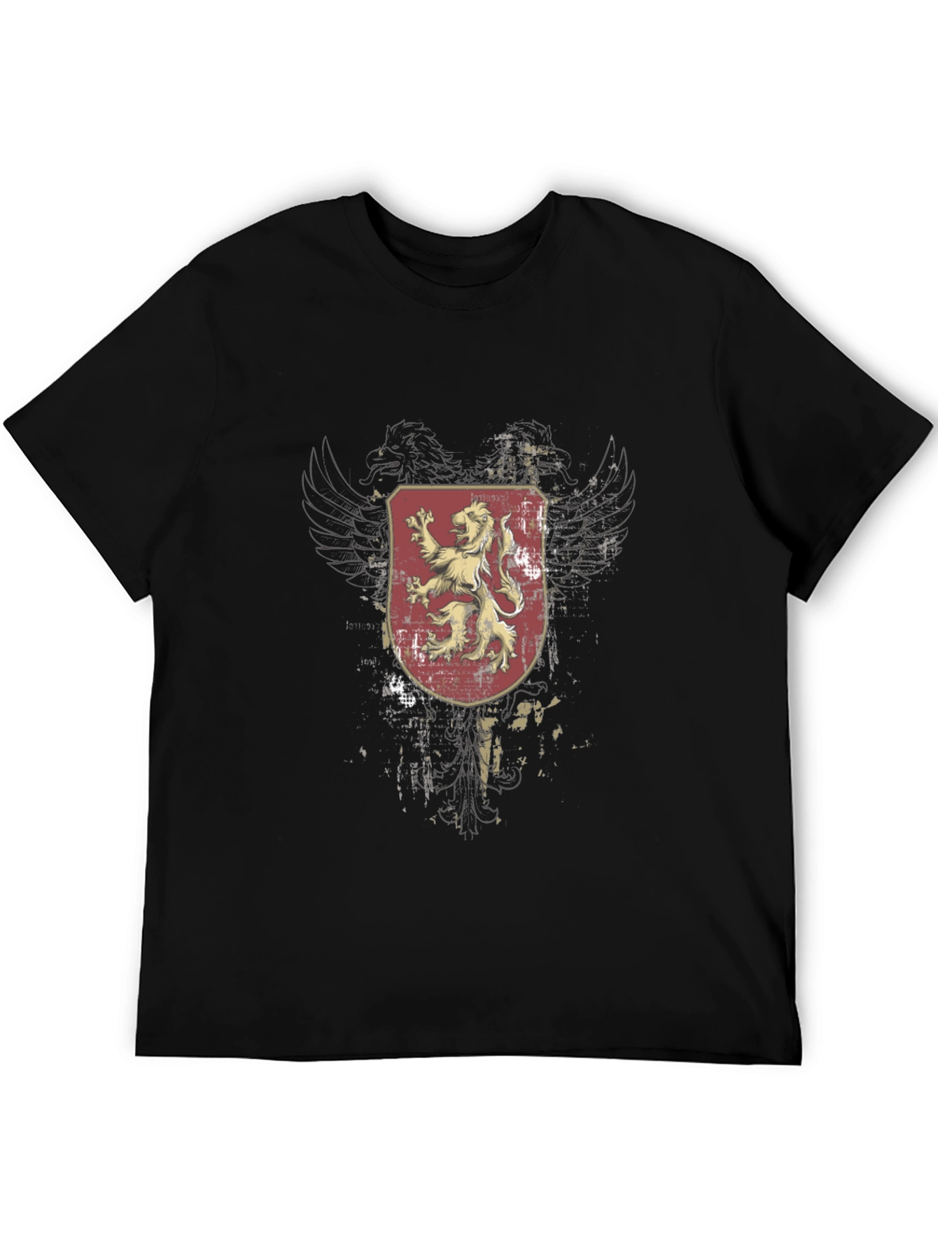 Lion Crest Graphic Black T-Shirt